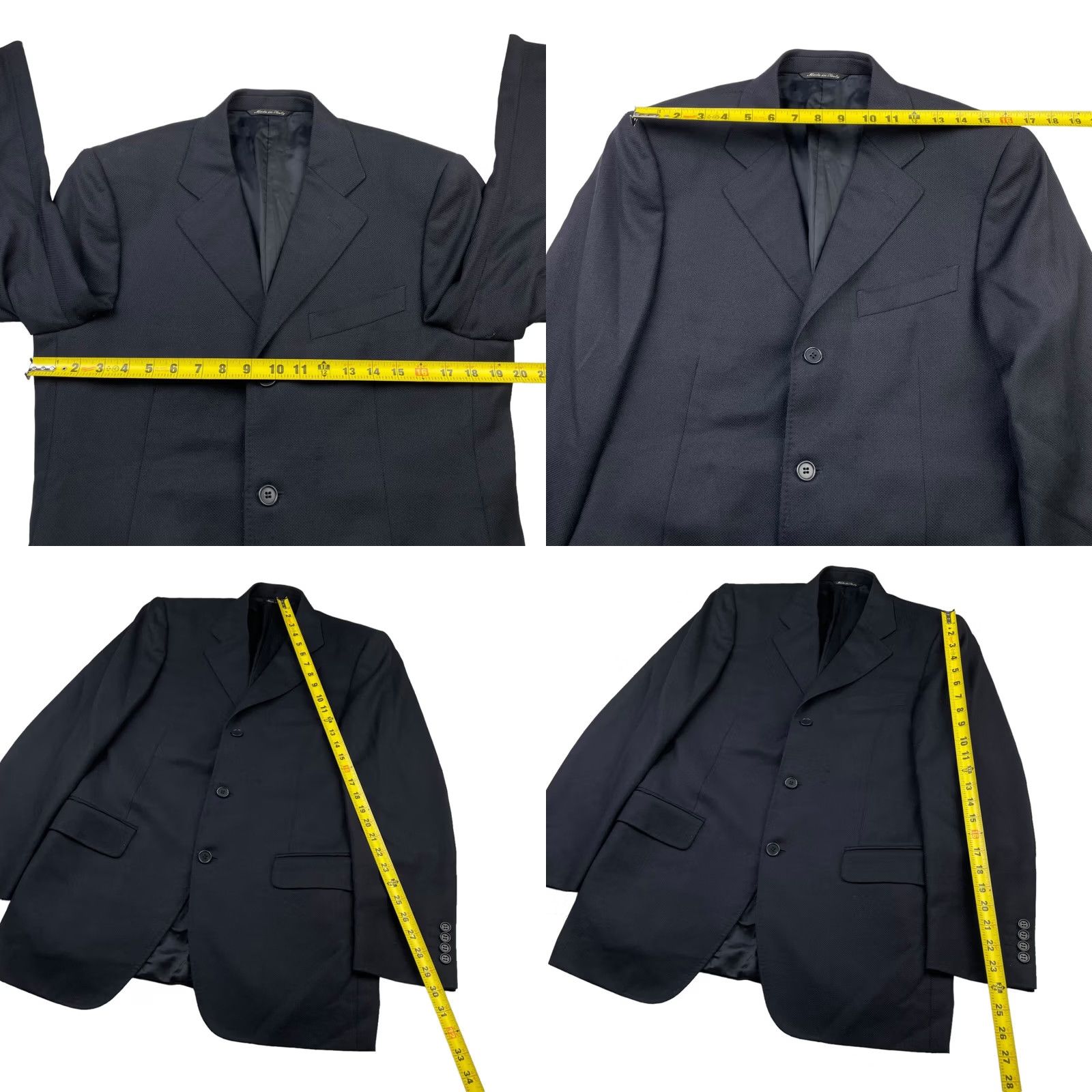 Canali Canali Men's Blazer Blue 3-Button Knit Wool 100% Italy 38R US 48 EU Size 38R - 8 Thumbnail