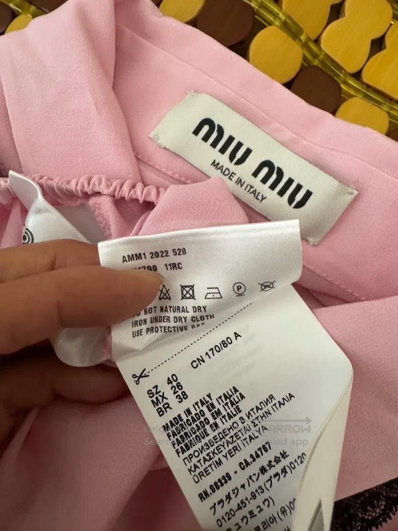 Miu Miu Miu Miu 40 Pink silk shirt Size M / US 6-8 / IT 42-44 - 4 Thumbnail