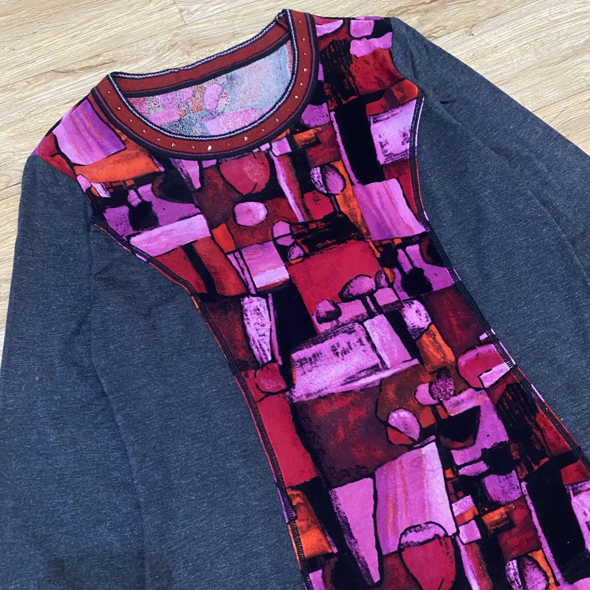 Jean Paul Gaultier Chamois - JPG Style Mesh Long Sleeve Shirt Size M / US 6-8 / IT 42-44 - 2 Thumbnail