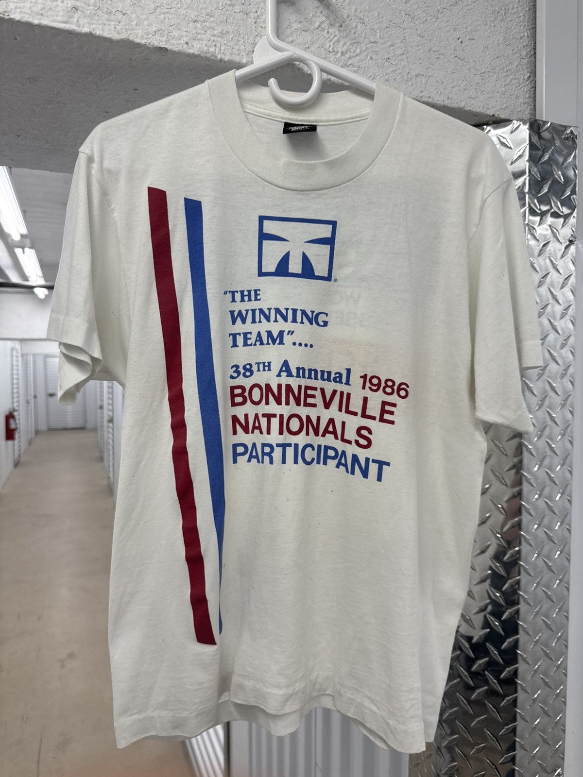Vintage Vintage 1986 Bonneville National Rally Car Racing Bosch Size US L / EU 52-54 / 3 - 1 Thumbnail