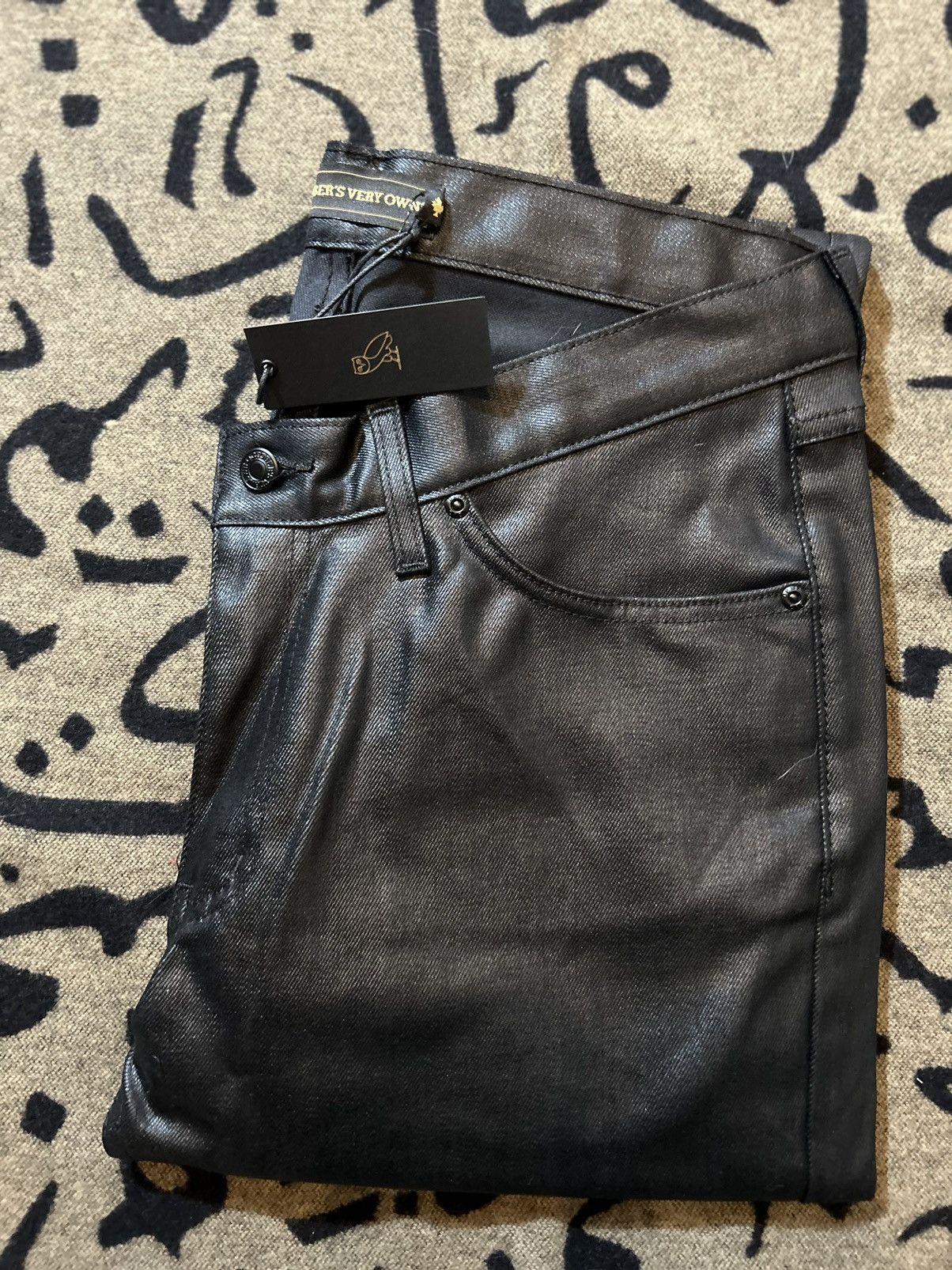 October's Very Own 2019 OVO Black Wax Denim Size US 34 / EU 50 - 9 Thumbnail