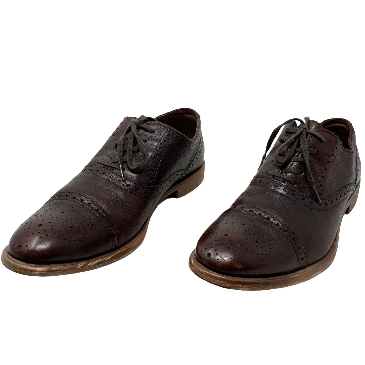 Aston Grey Aston Grey Brown Crocket Leather Oxfords men shoes Size 8 Size US 8 / EU 41 - 2 Thumbnail