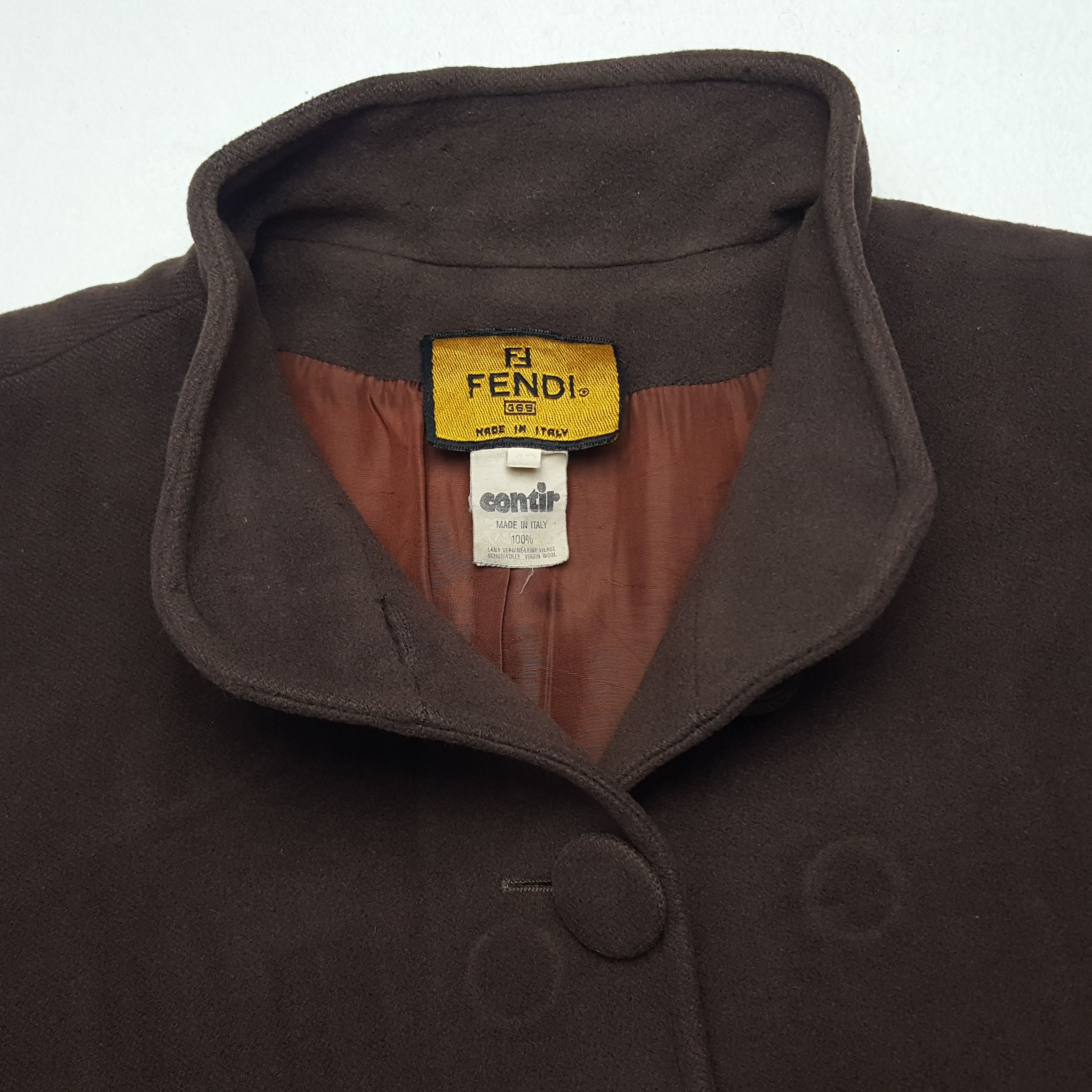 Fendi × Vintage Vintage Fendi Italy Trench Coat Jacket Size L / US 10 / IT 46 - 3 Thumbnail