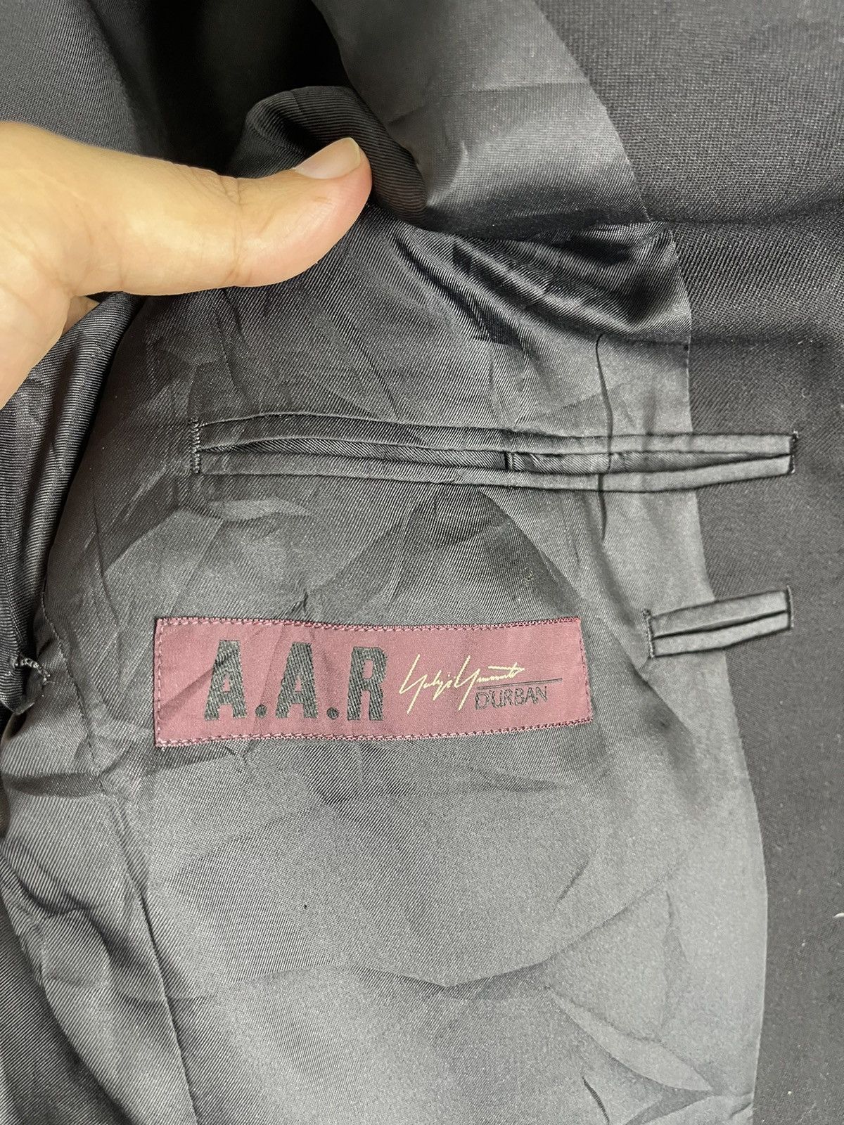Yohji Yamamoto VINTAGE AGAINST ALL RISK by YOHJI YAMAMOTO SIGNATURE BLAZER Size 38L - 4 Thumbnail