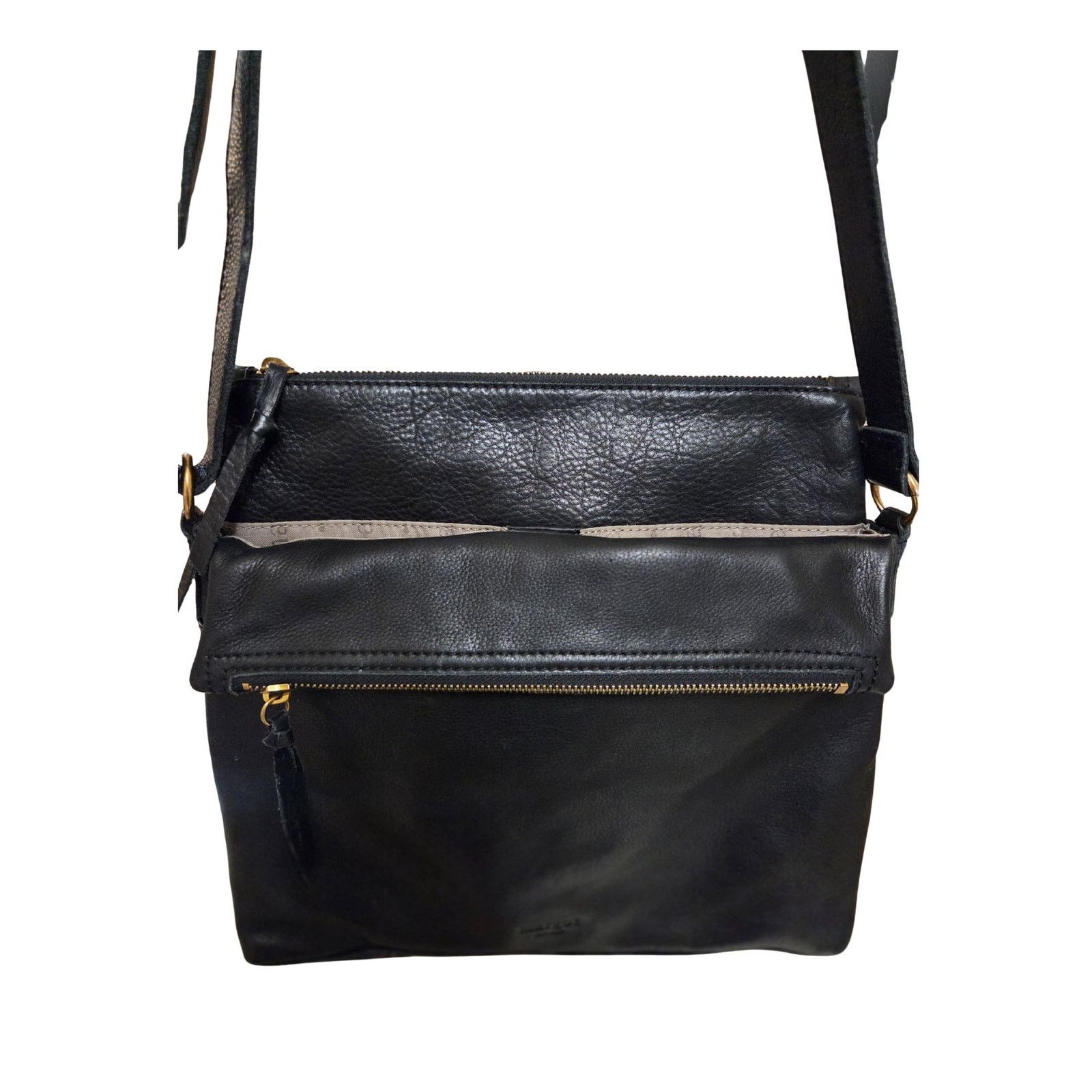 Nordstrom Margot New York Black Leather Crossbody Bag Size ONE SIZE - 3 Thumbnail