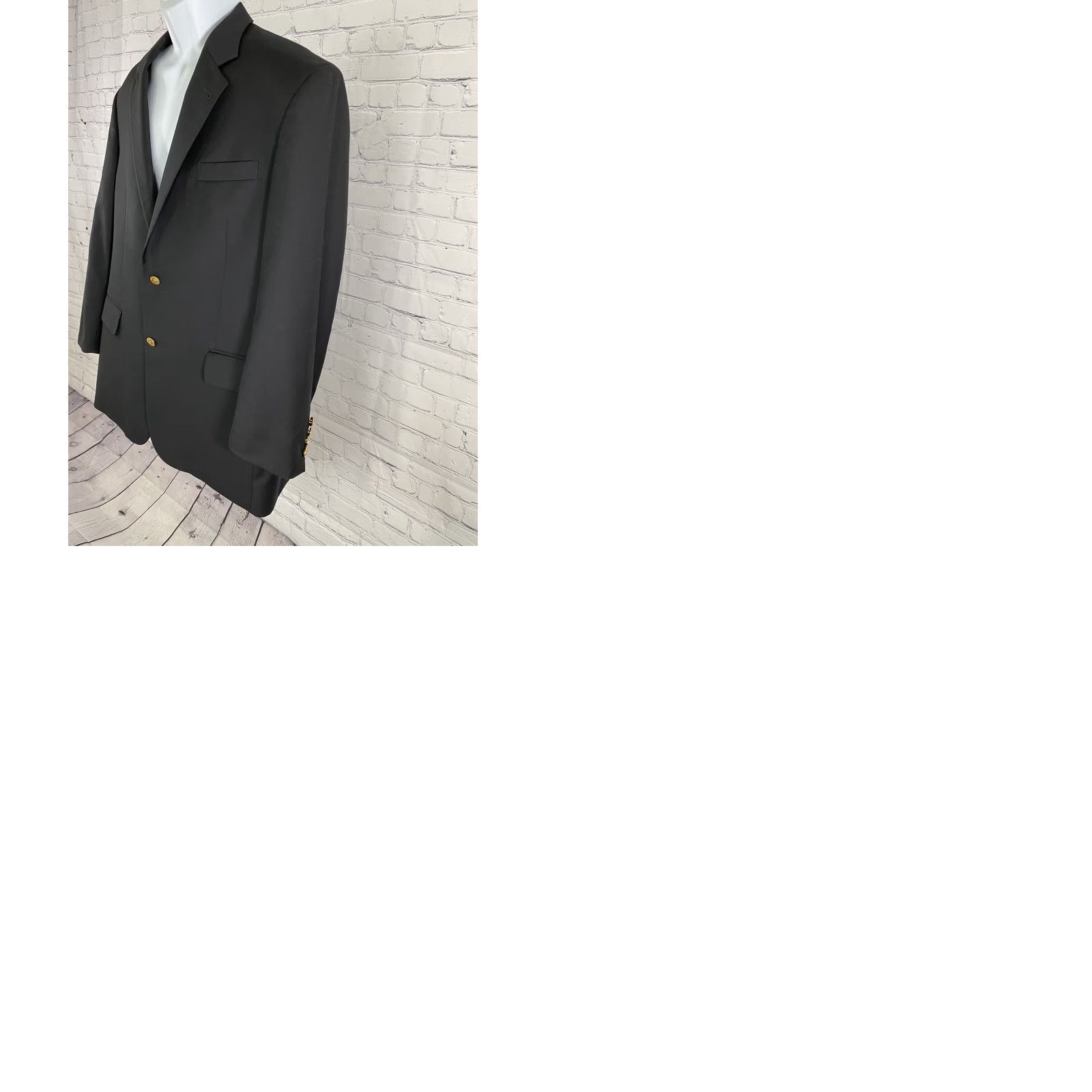 Jos. A. Bank Jos. A. Bank Black Wool Two Button 2B Signature Collection Blazer Jacket 43R Size 46R - 9 Thumbnail