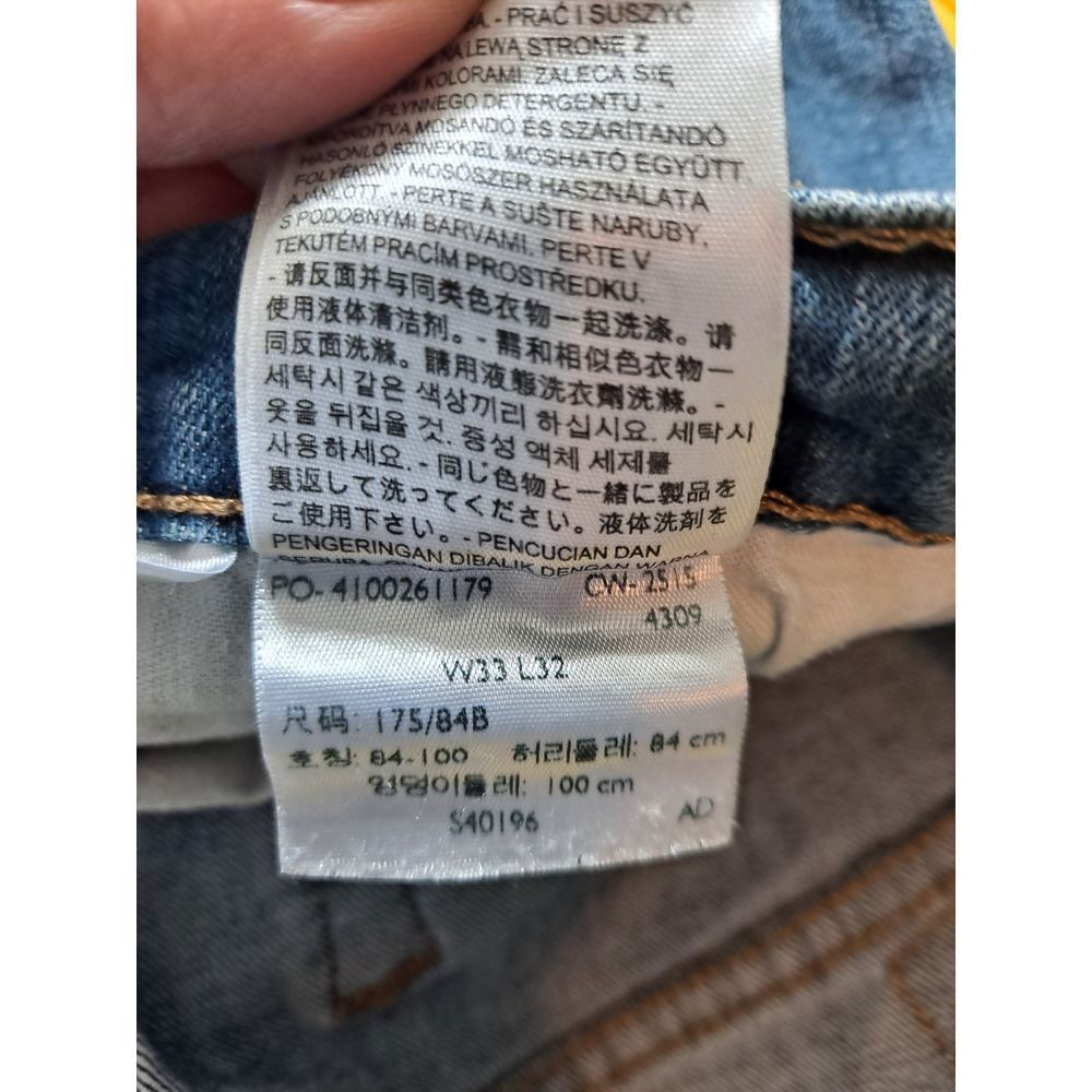 Levi's Levi's 505 Classic Straight Leg Medium Wash Denim Jeans Men Size US 33 - 4 Thumbnail
