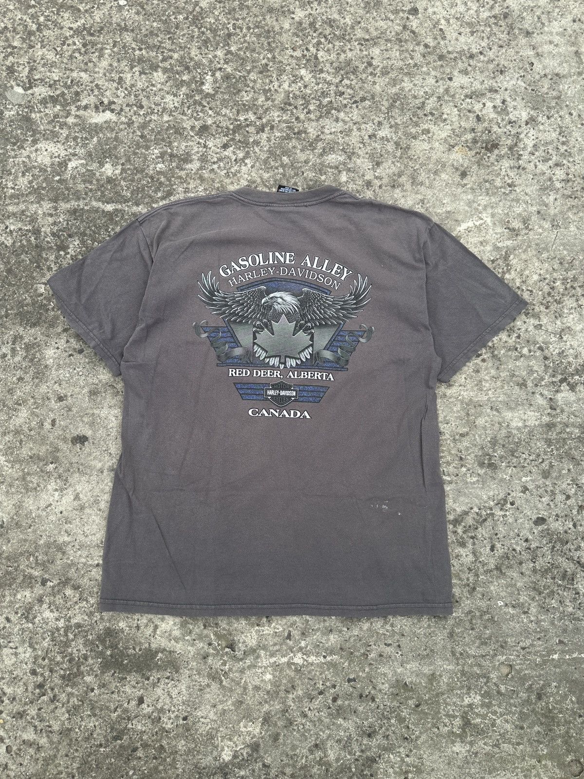 Harley Davidson × Vintage Vintage Harley Davidson Gasoline Alley Logo 2004 Rare Canada Size US XL / EU 56 / 4 - 4 Thumbnail