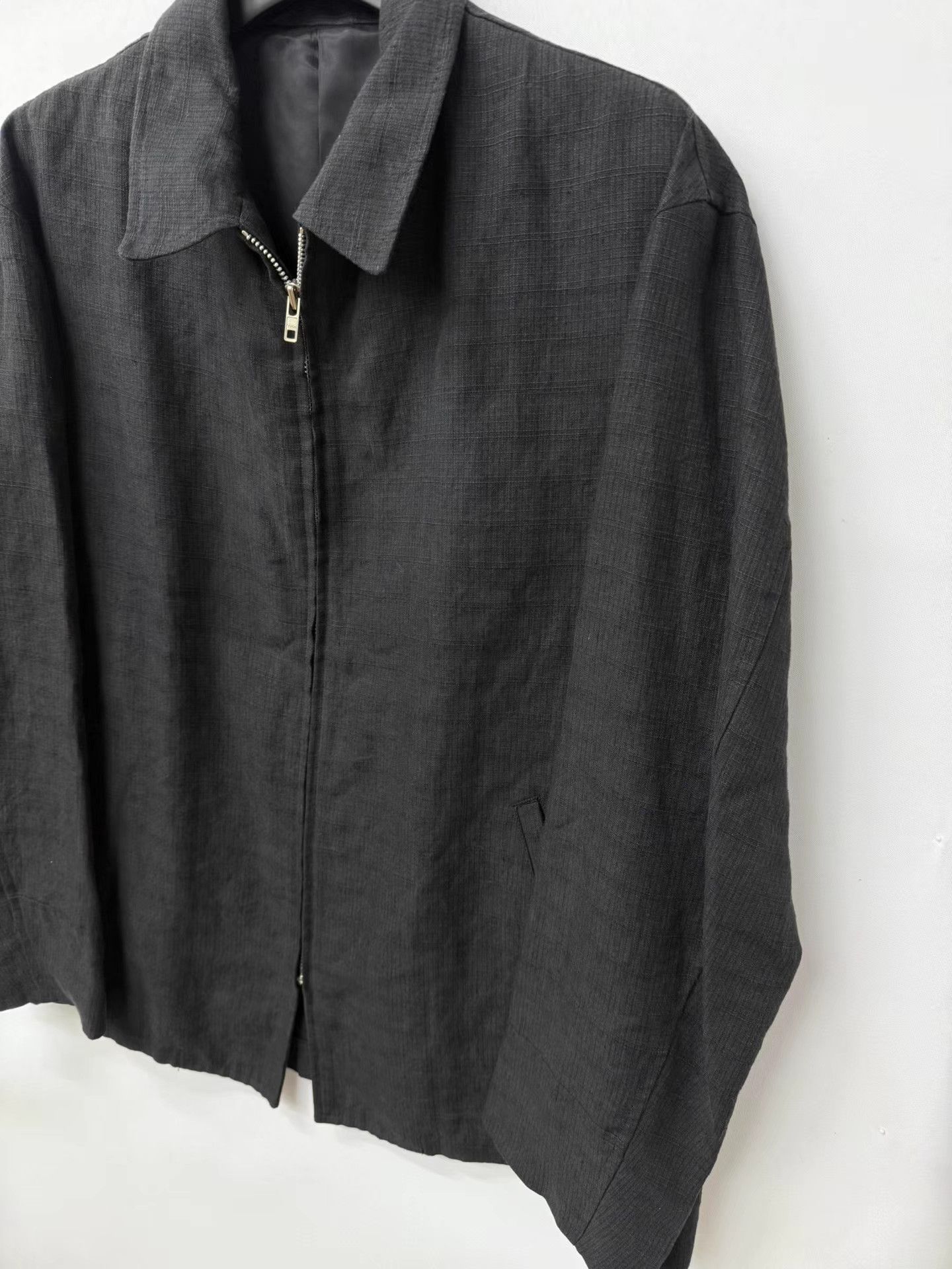 Yohji Yamamoto Yohji Yamamoto Y's for men Linen Texture Lapel Jacket K20 Size US L / EU 52-54 / 3 - 2 Thumbnail