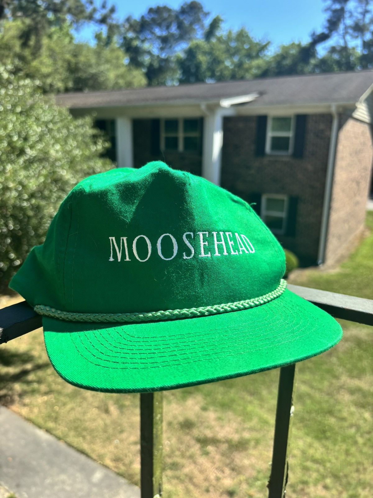 Other Vintage 1980s Canadian Moosehead Lager Beer Rope Trucker Hat Size ONE SIZE - 6 Thumbnail
