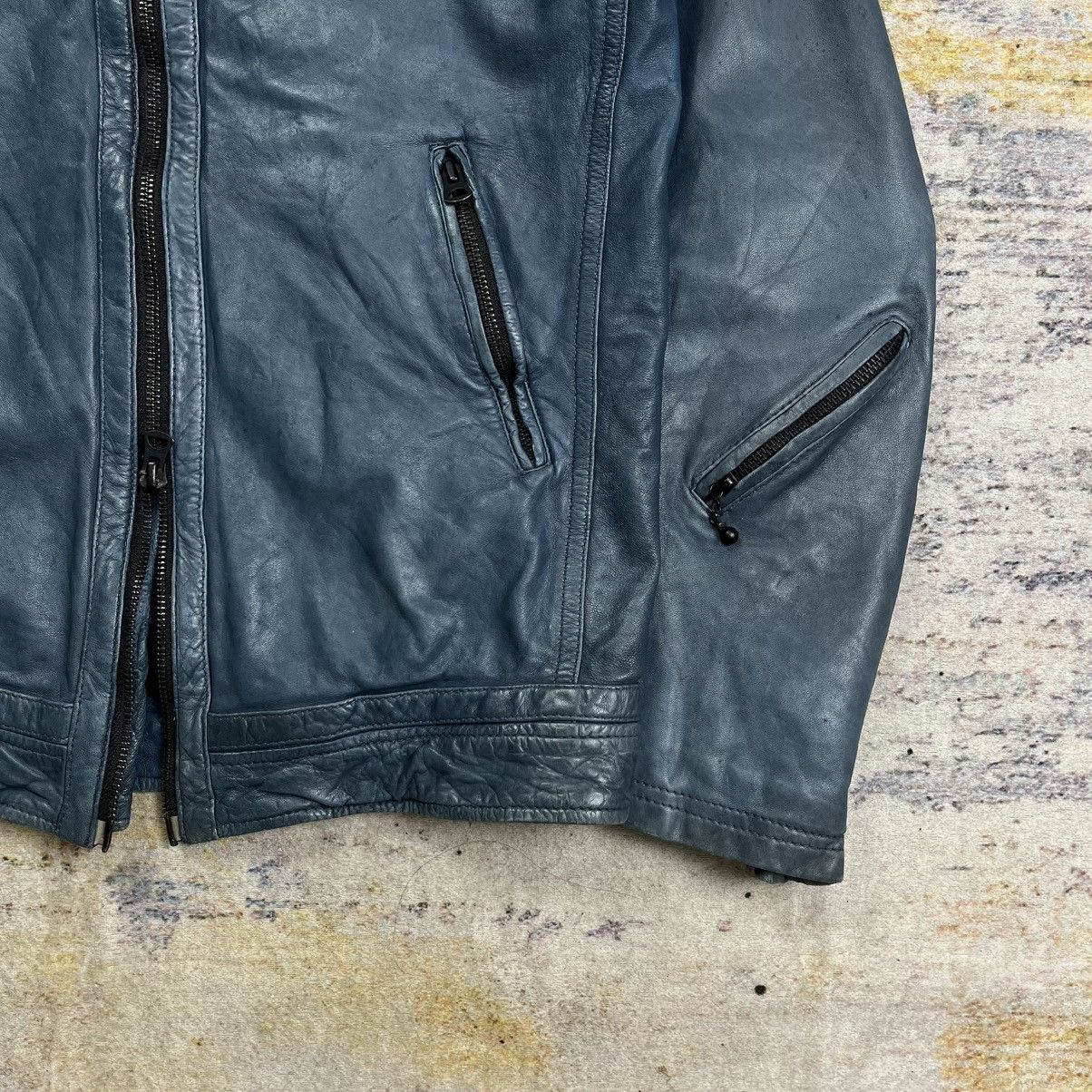 Isamu Katayama Backlash American rag cie riders leather jacket double zipper Size US S / EU 44-46 / 1 - 3 Thumbnail