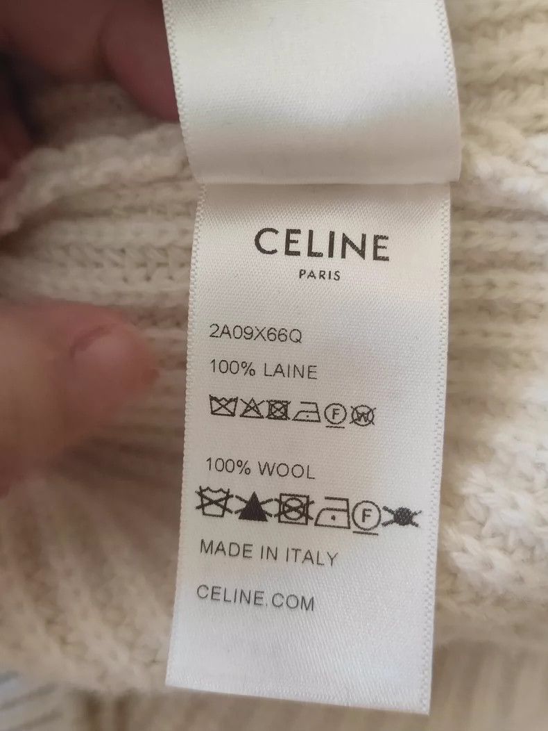 Celine Celine Logo Sweater with Sequins Size US L / EU 52-54 / 3 - 4 Thumbnail