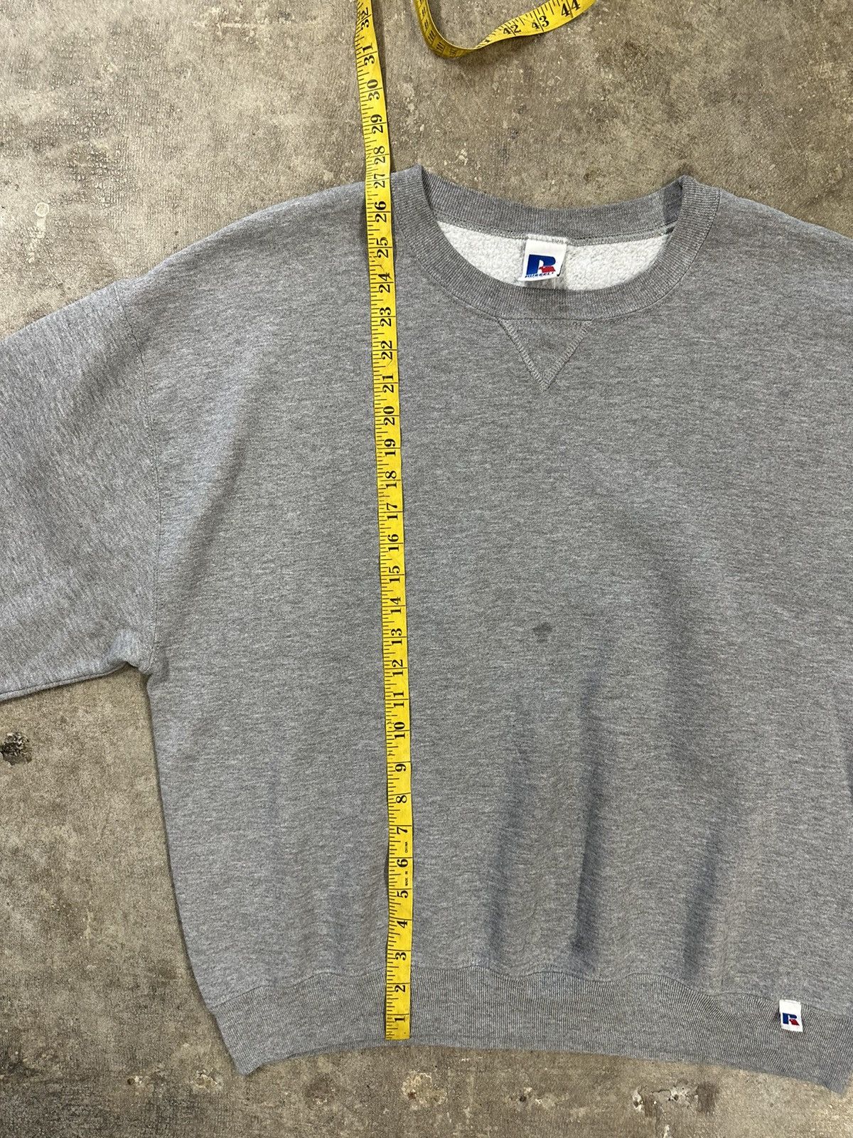 Russell Athletic Vintage 90s Russell Athletic Grey Blank Sweatshirt Size US XL / EU 56 / 4 - 9 Thumbnail