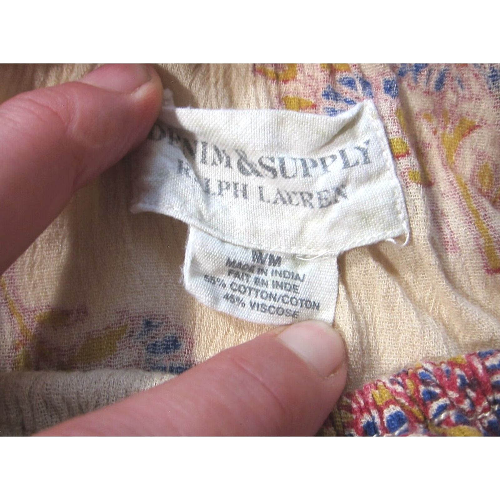 Ralph Lauren Ralph Lauren Denim & Supply Cotton Brown Paisley Peasant Blouse M Brown Blue Yellow Size M / US 6-8 / IT 42-44 - 3 Thumbnail
