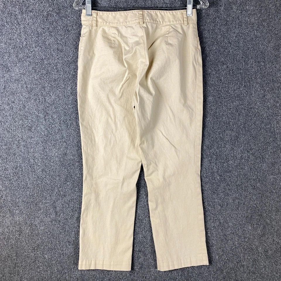 Lauren Ralph Lauren Ralph Lauren Chino Pants Women's 4P Petite Beige Cotton Size 27" / US 4 / IT 40 - 5 Thumbnail