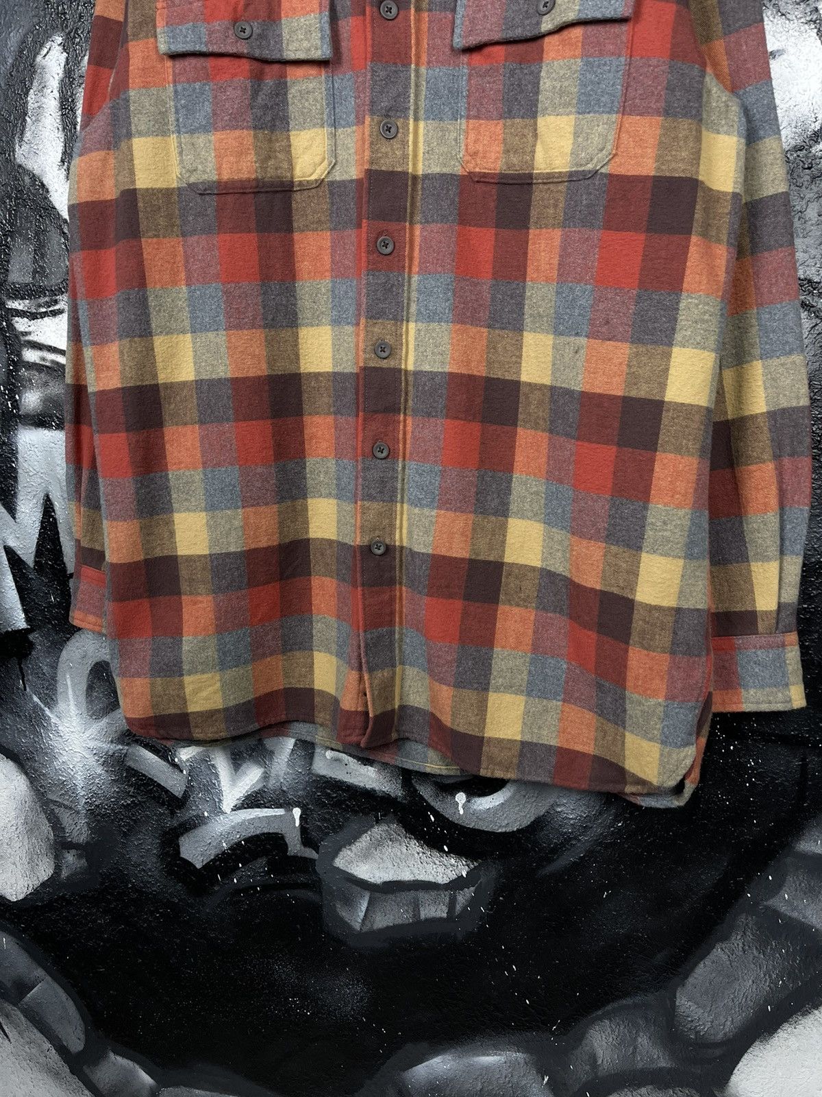 L.L. Bean × Vintage L.L Bean Chamois Plaid Shirt Men’s Traditional Fit Size US L / EU 52-54 / 3 - 4 Thumbnail