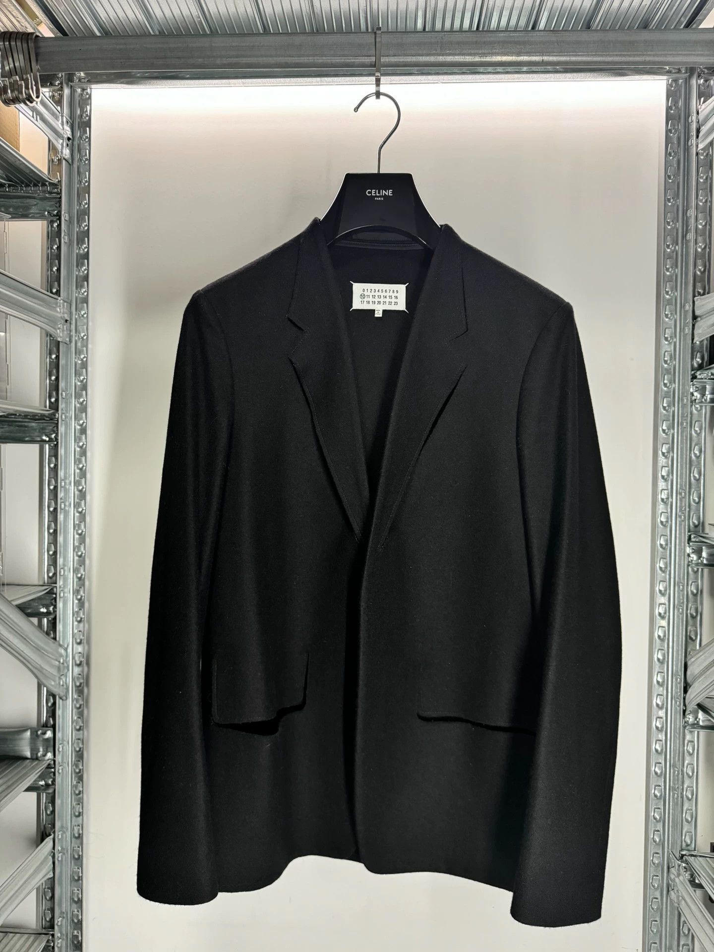 Maison Margiela Maison Margiela Deconstructed Wool Uncollared Blazer 46 Size 46R - 3 Thumbnail