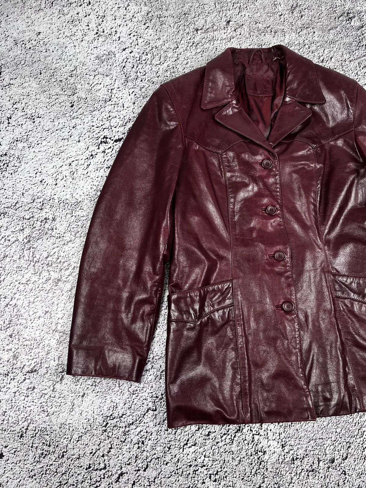 Leather Vintage Y2K Leather Tyler Durden vibe avantgarde jacket coat Size M / US 6-8 / IT 42-44 - 2 Thumbnail