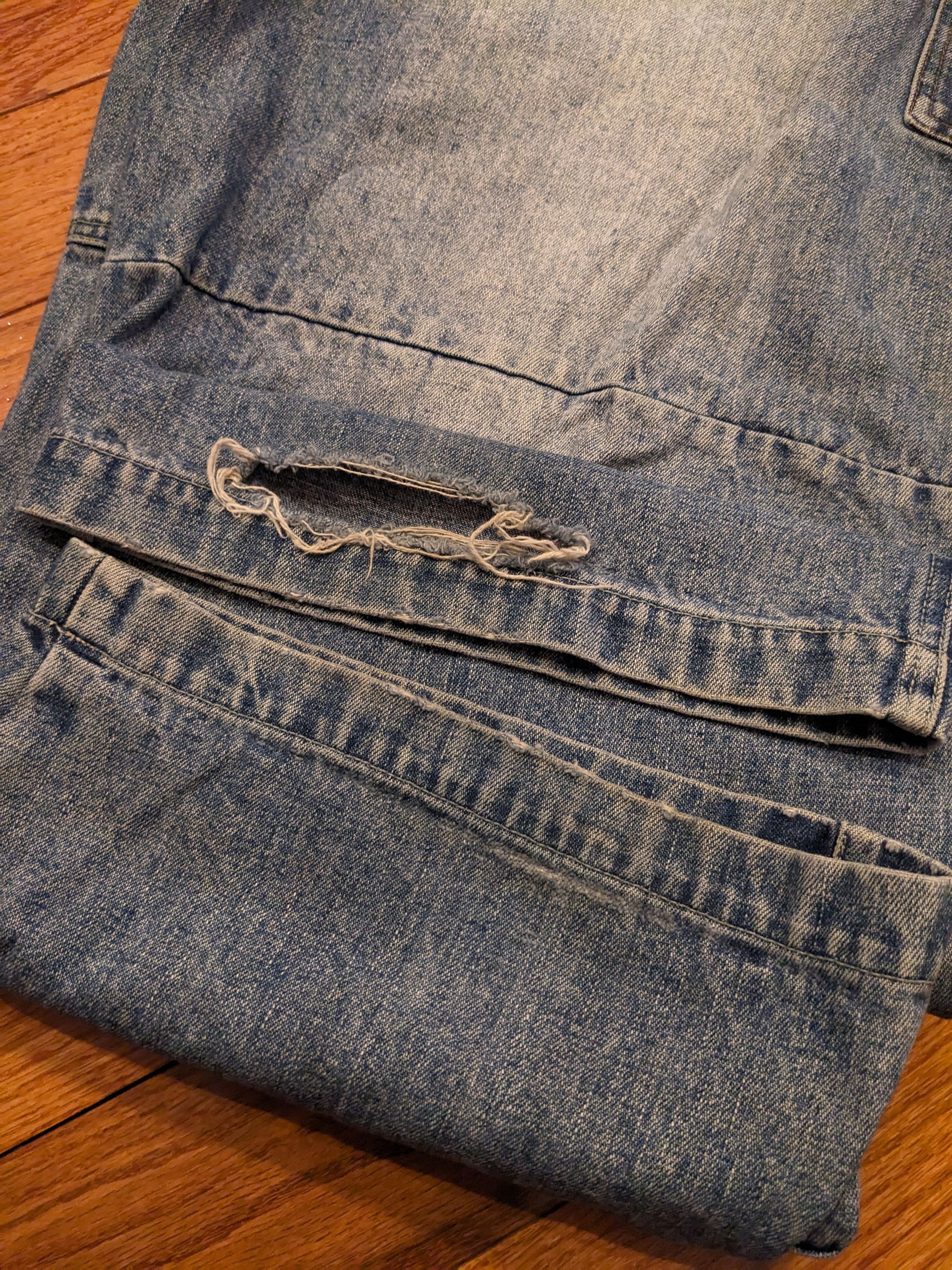 Ecko Unltd. × Vintage Vintage Y2K Cybertrek Performance 42 x 32 Cargo Denim Jeans Size US 42 / EU 58 - 7 Thumbnail