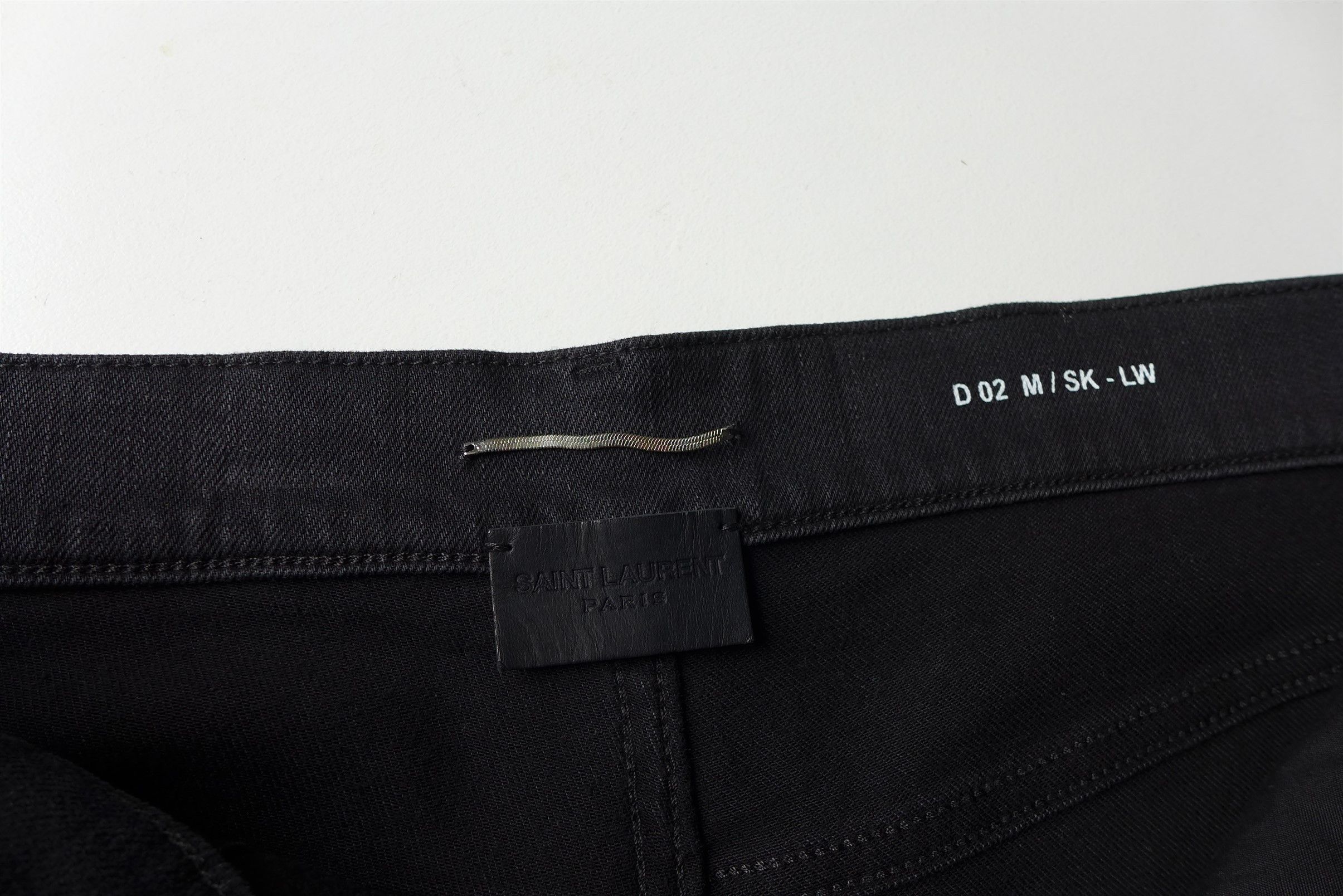 Saint Laurent Paris Saint Laurent D02 Jeans --- Coated Black Denim Size US 38 / EU 54 - 14 Thumbnail