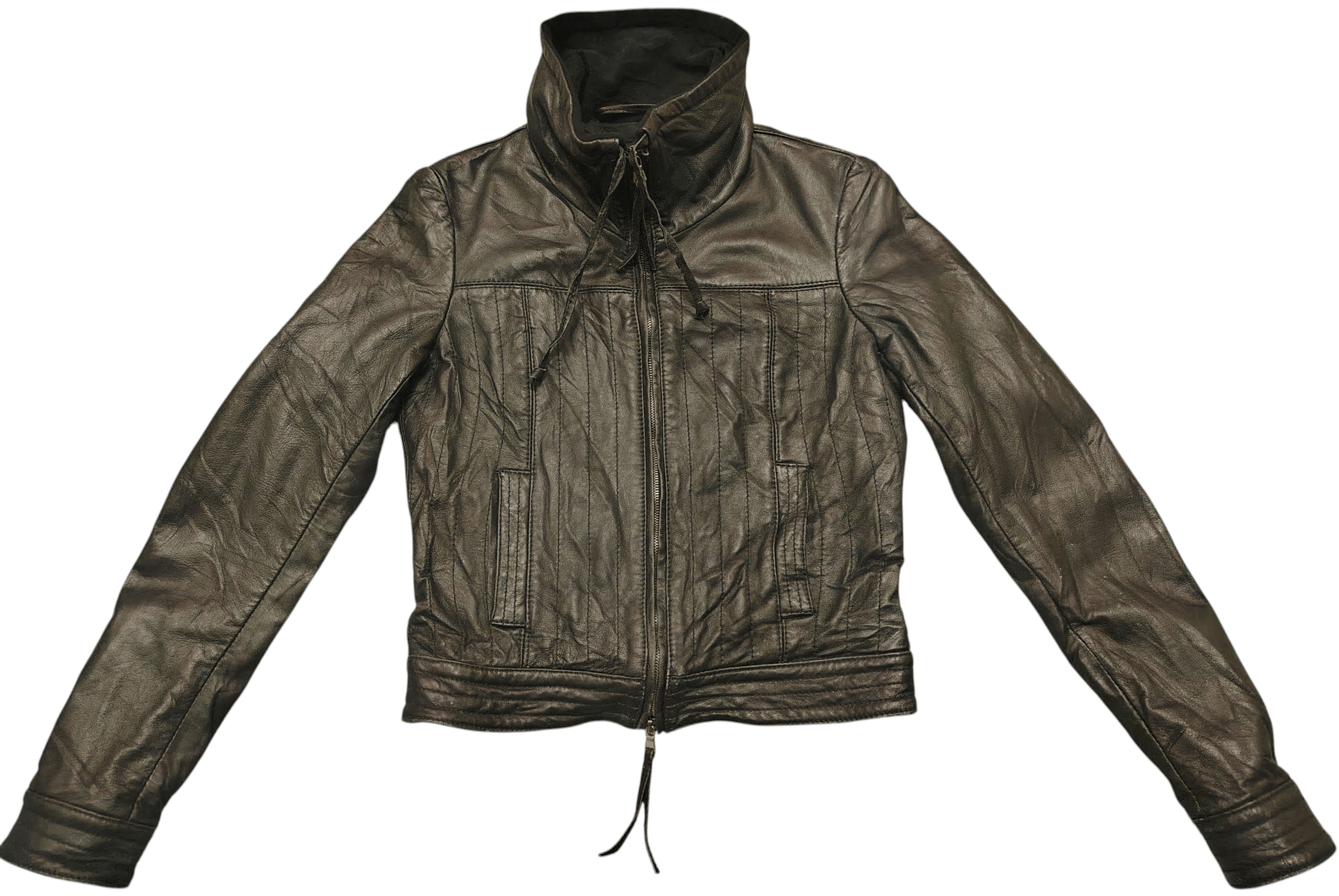 Armani Leather jacket Armani Jeans Size S / US 4 / IT 40 - 1 Thumbnail