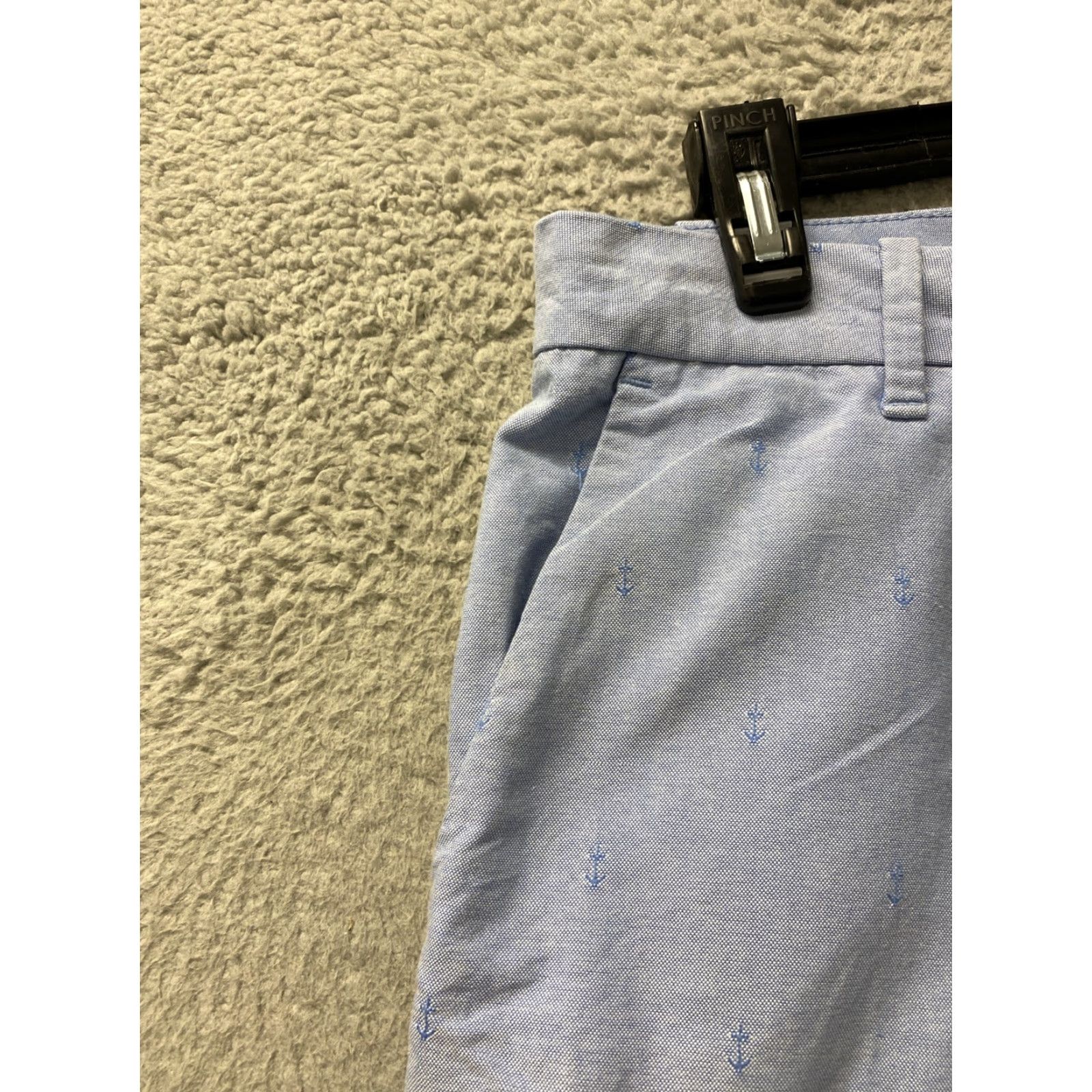 Izod IZOD Shorts Men’s Performance Flat Front Casual Cotton Blend Blue 32 Adult Regular Inseam 9.5" Logo Hula Print Men’s Size US 32 / EU 48 - 4 Thumbnail