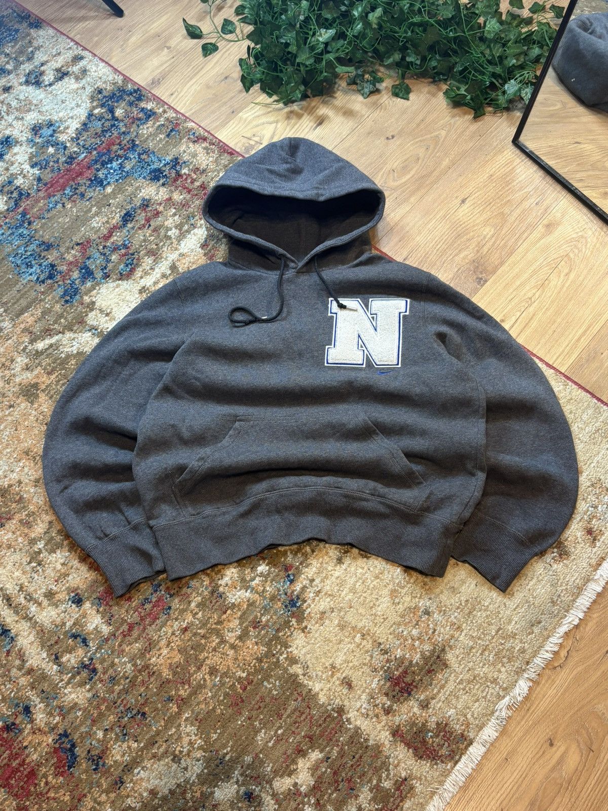 Nike 00s Nike 3D Fleece Retro Logo Oversized Hoodie Rare Size US S / EU 44-46 / 1 - 2 Thumbnail