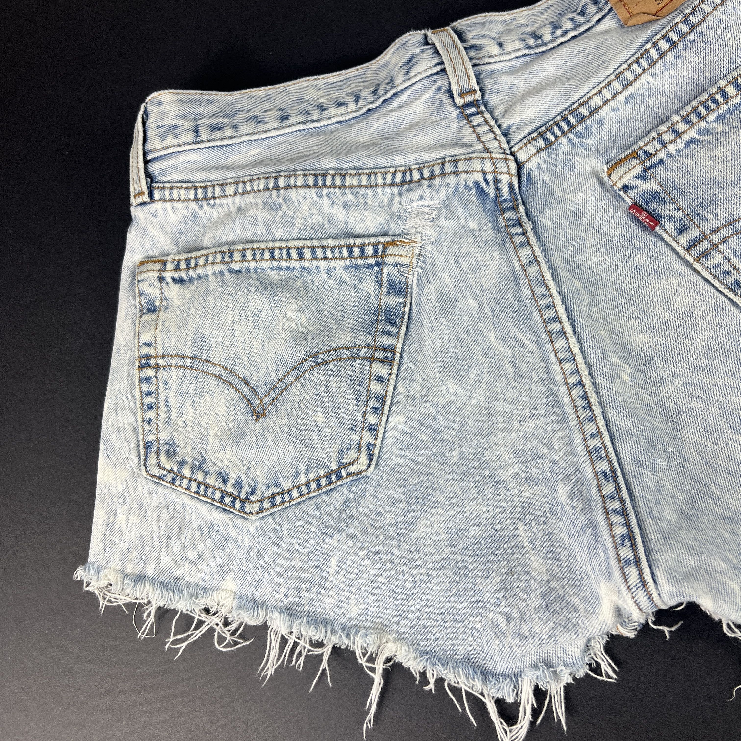 Levi's × Vintage VTG Levi's Jean Shorts 501 Straight Distressed Denim Jorts Size US 32 / EU 48 - 11 Thumbnail