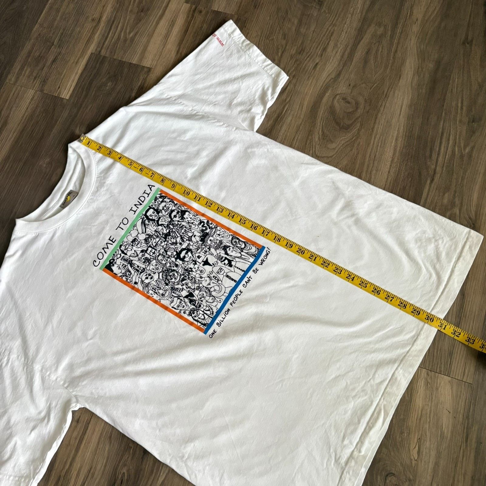 Vintage Vintage String Info India T-Shirt Men's Size XL White Rare Size US XL / EU 56 / 4 - 8 Thumbnail