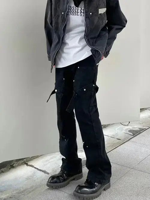 Jean punk double knee carpenter pants Size US 32 / EU 48 - 4 Thumbnail