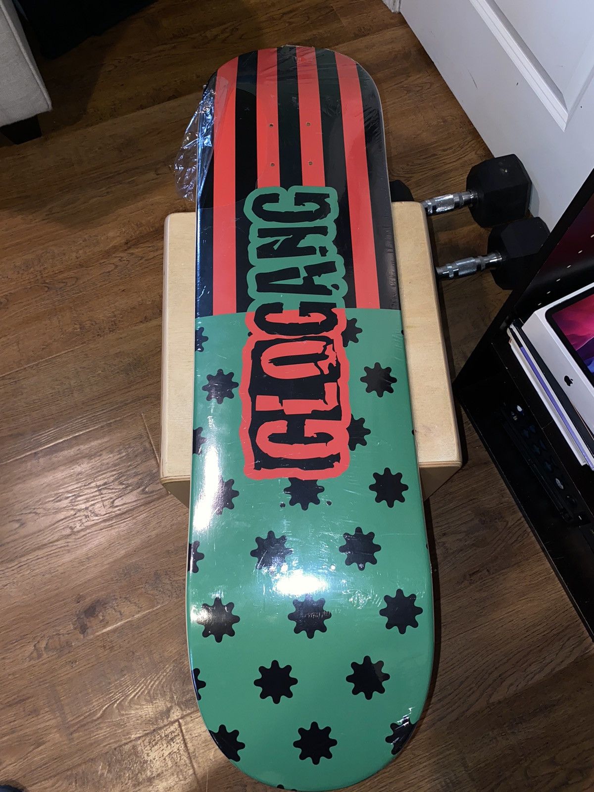 image of Glo Gang Glogang Skateboard in Red, Men's