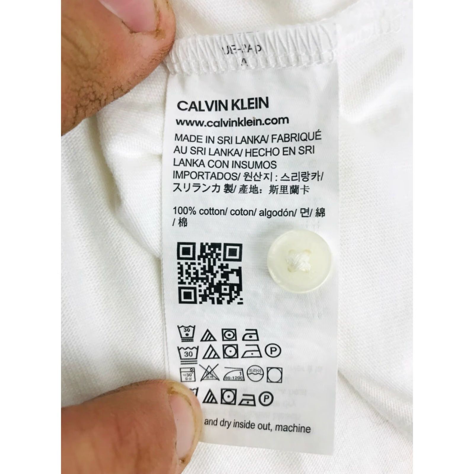 Calvin Klein Calvin Klein Polo Shirt Men XL Short Sleeve Collared Pullover Stripes White Size US XL / EU 56 / 4 - 6 Thumbnail
