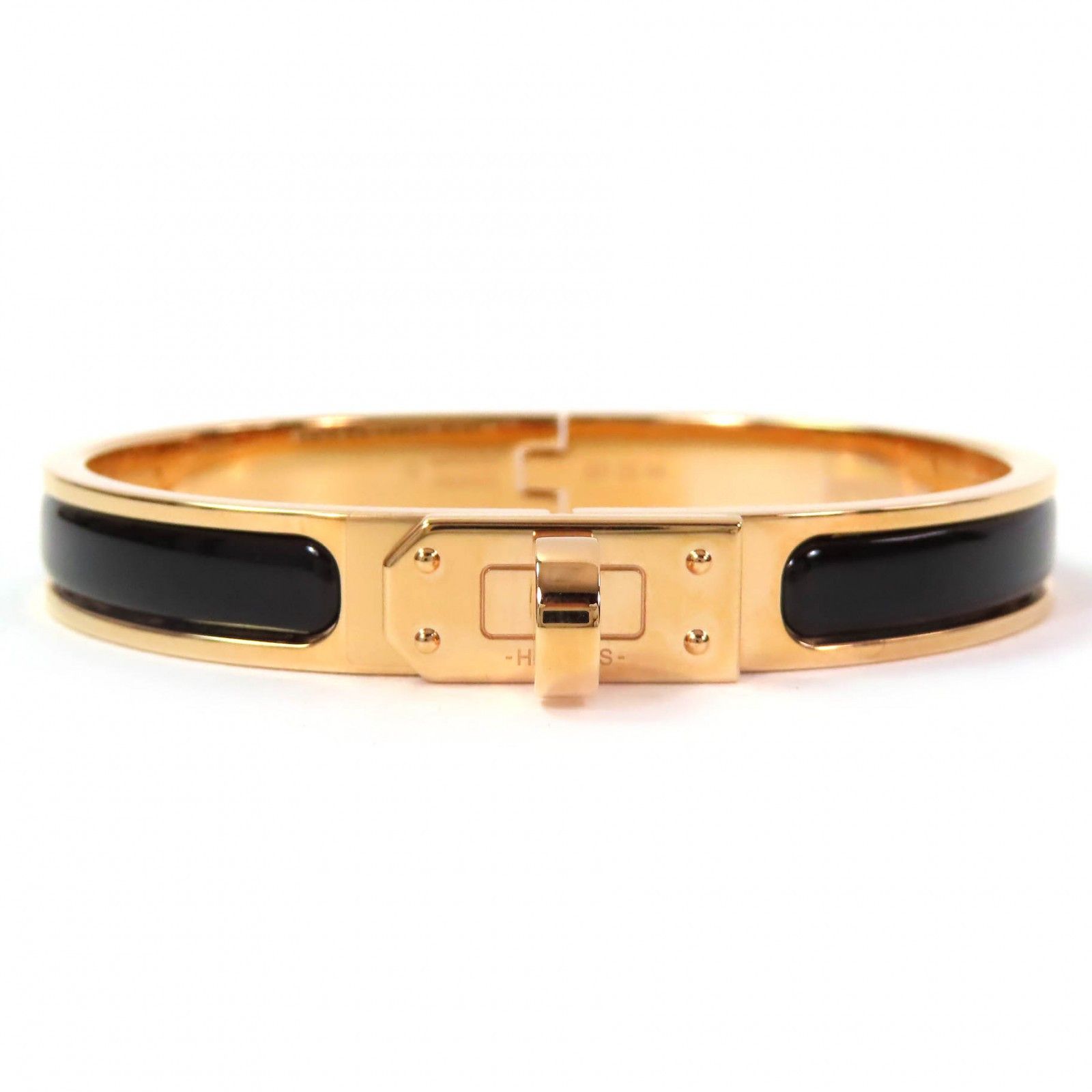 Hermes Hermes Hermes Mini Click Kelly Bracelet Metal Bangle DUTY FREE for USA Size ONE SIZE - 1 Thumbnail