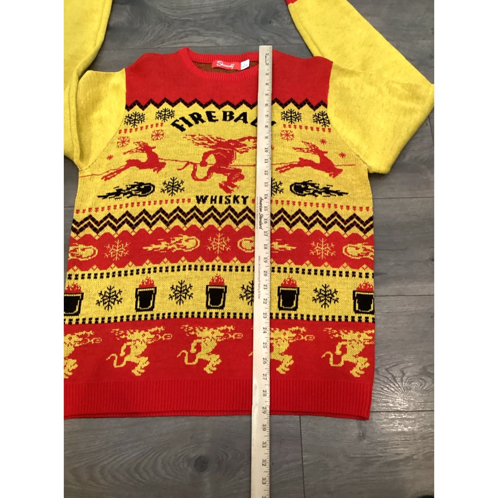 Logo 7 Shinesty Sweater Men L Multicolor Christmas Knit Crew Neck Long Sleeve Pullover Mens Size US L / EU 52-54 / 3 - 5 Thumbnail