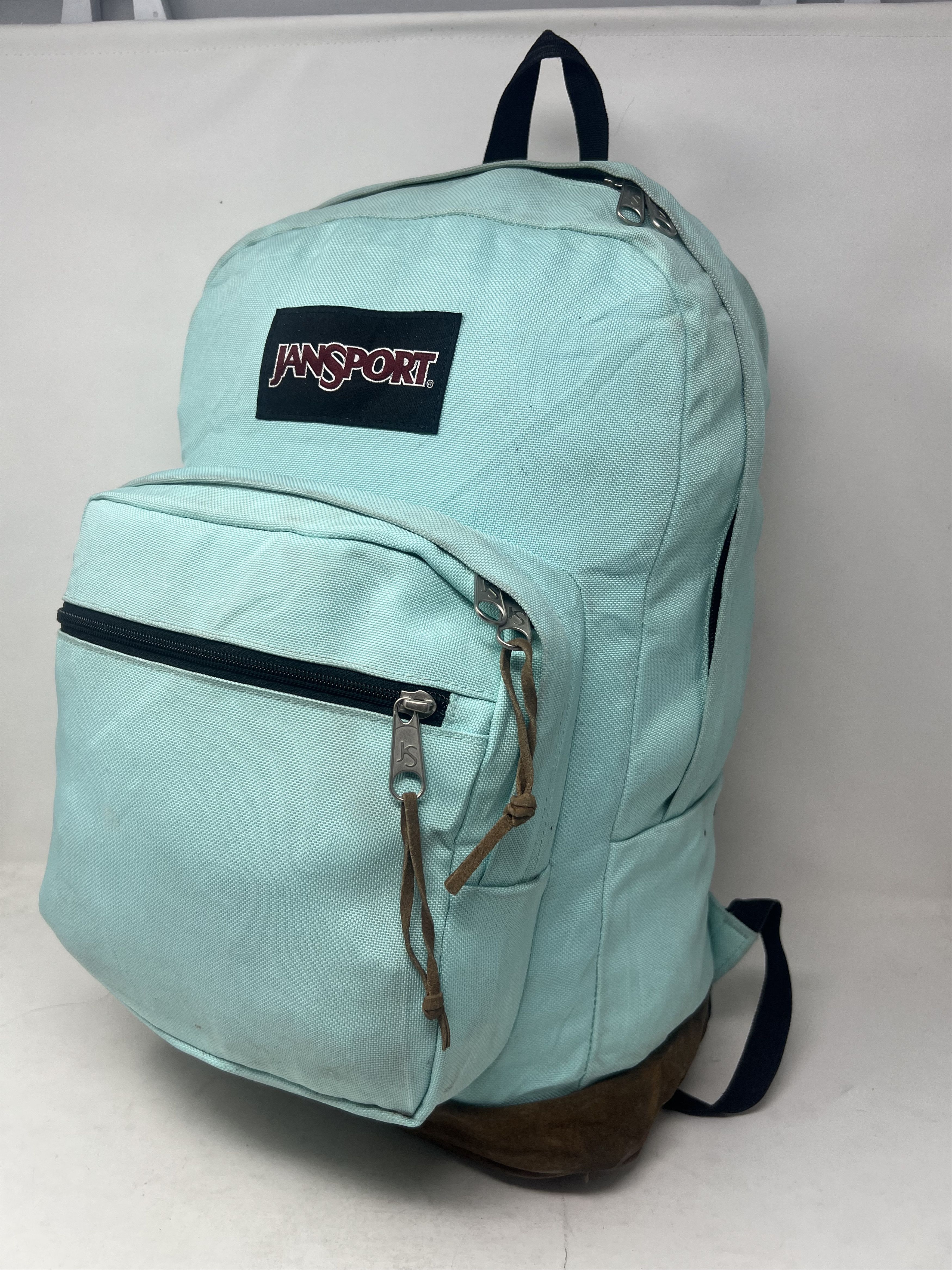 Jansport Jansport Backpack Leather Base Turquoise | Grailed