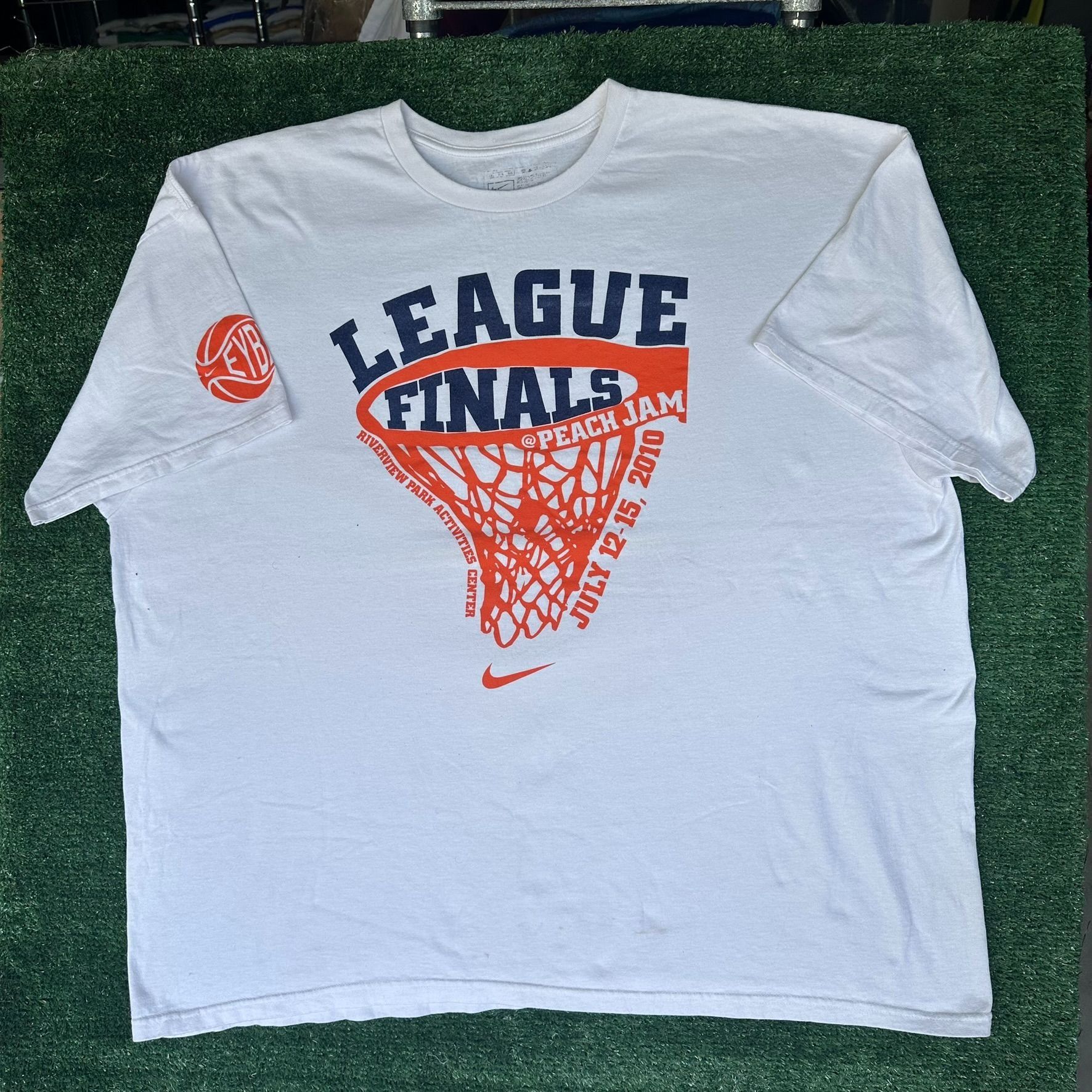 Nike Nike EYBL Peach Jam 2010 T-Shirt White 3XL Elite Youth Baske Size US XXL / EU 58 / 5 - 1 Thumbnail