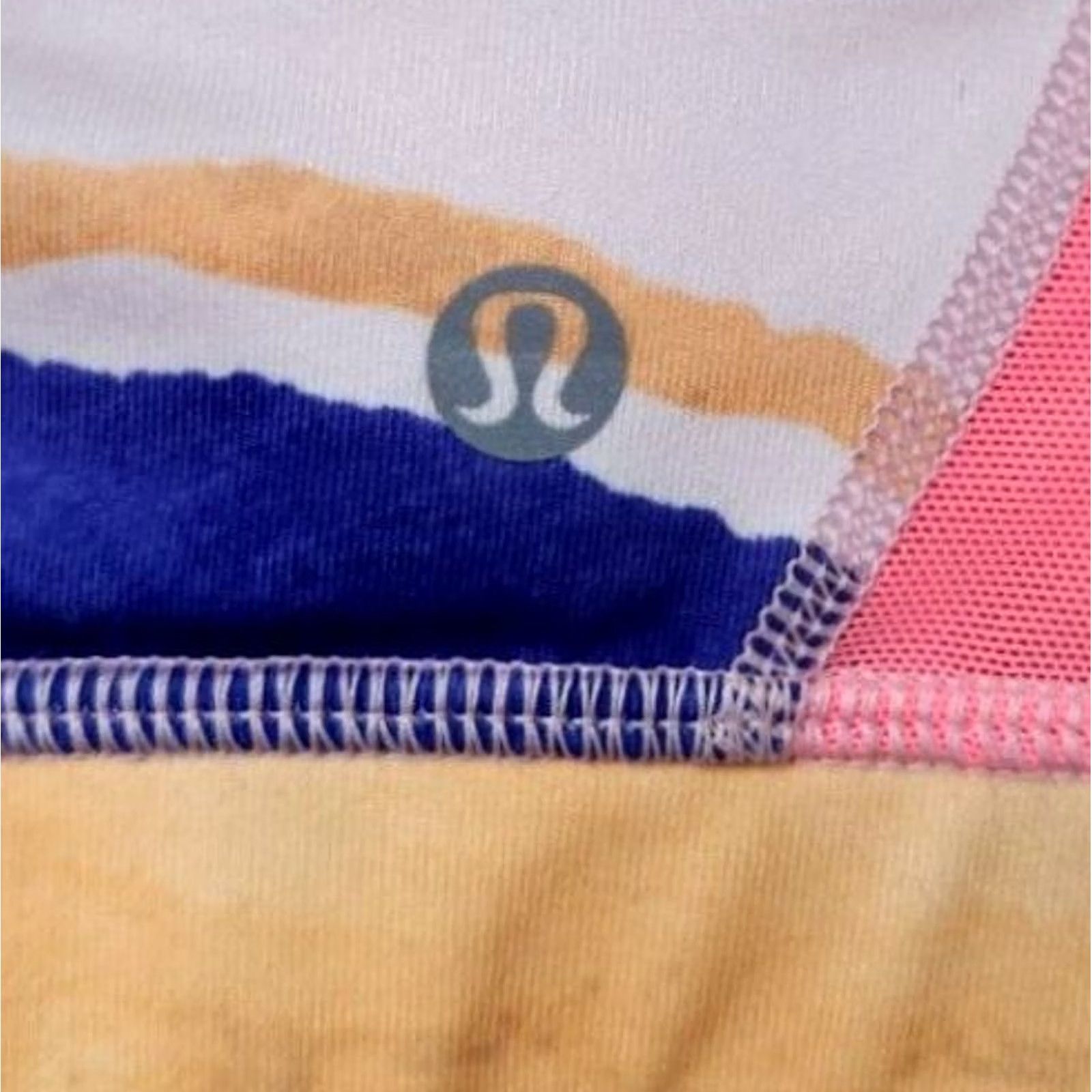Lululemon Lululemon Womens Sports Bra Size 8 Wireless Removable Padding Multicolor Striped Activewear T背? Size ONE SIZE - 3 Thumbnail