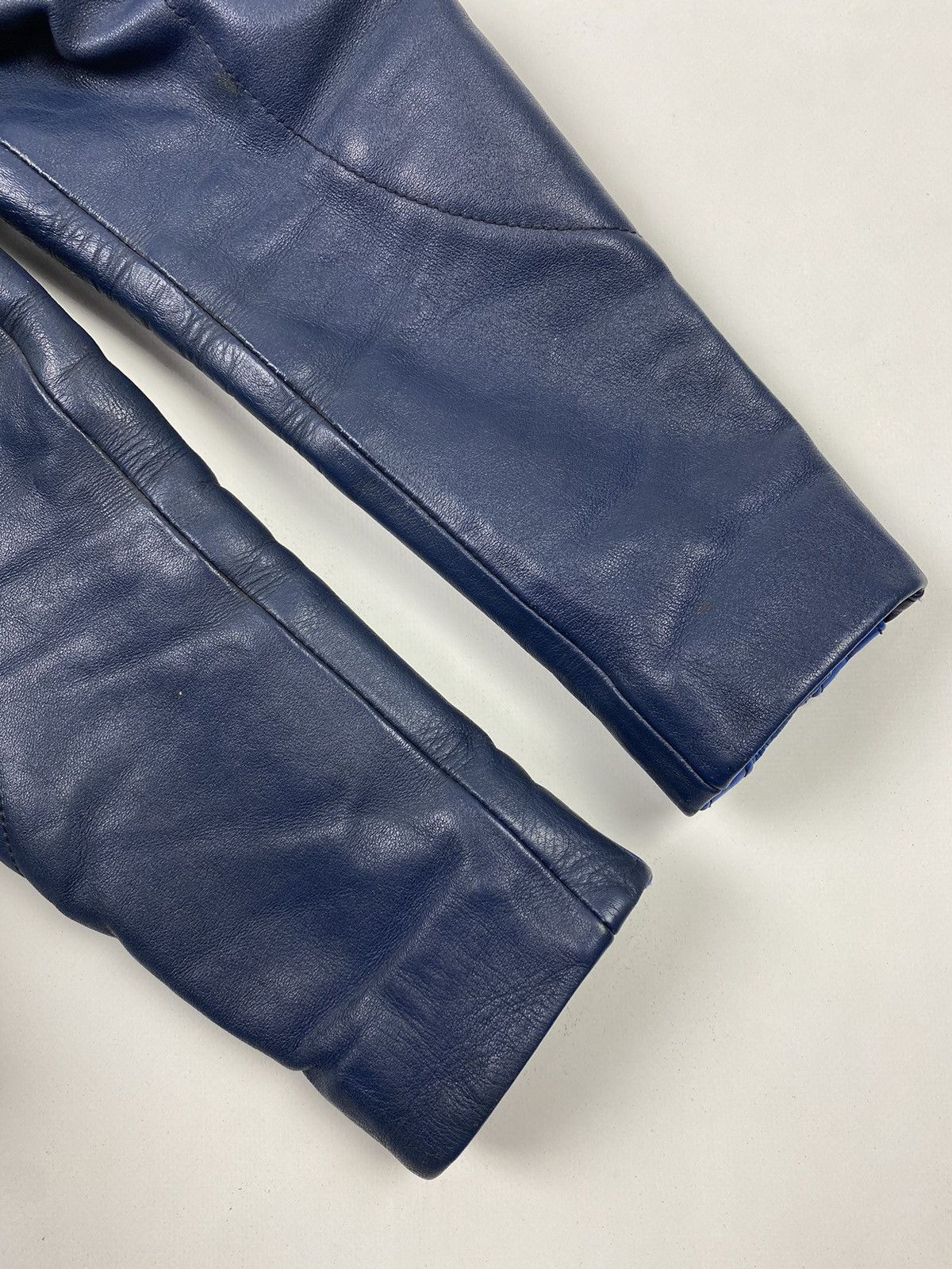 Vintage 1970’s Vintage Harro Two Tone Cafe Racer Leather Jacket Size M / US 6-8 / IT 42-44 - 8 Thumbnail