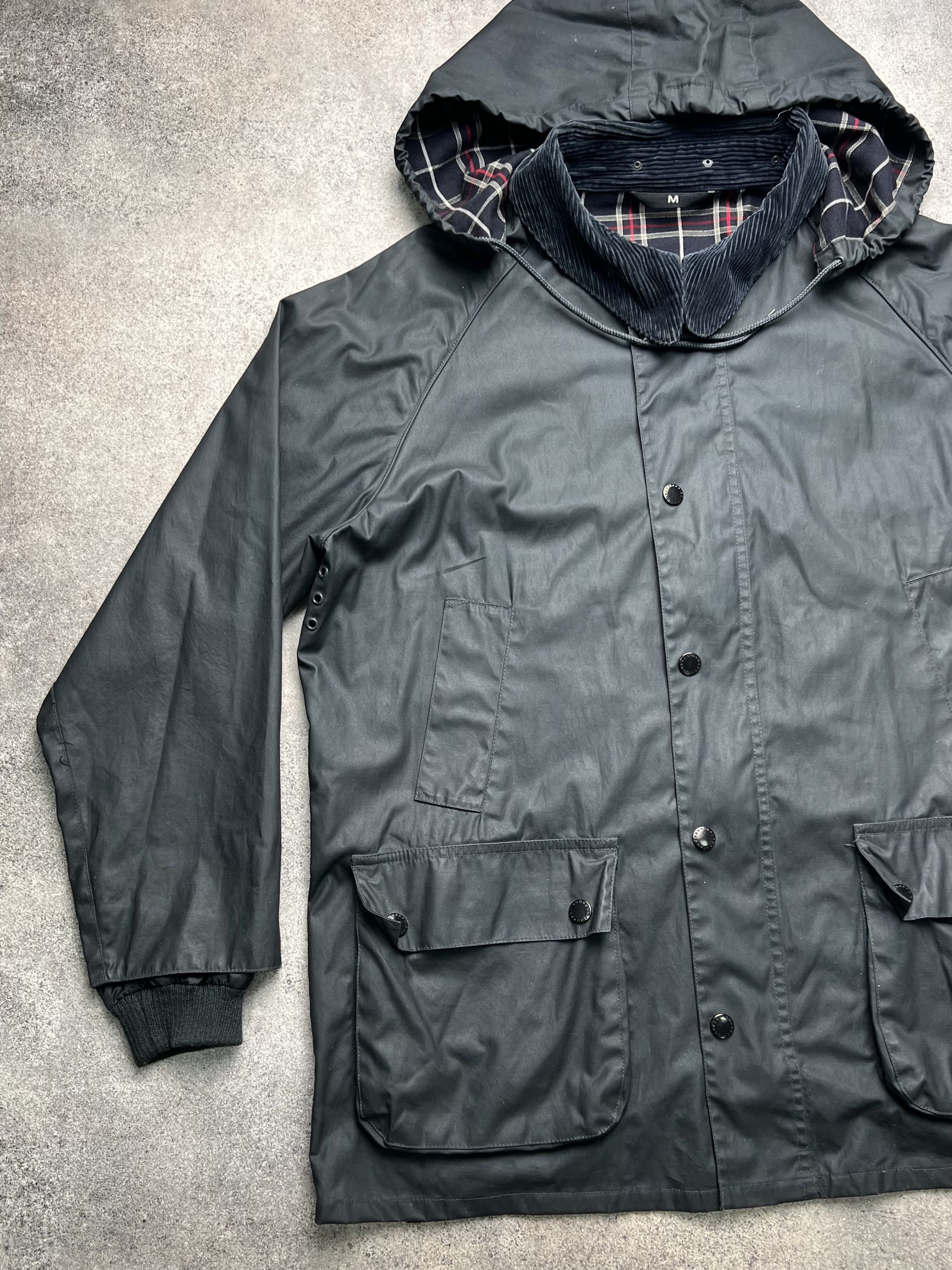 Vintage Bourbon british beafort bedale style waxed streetwear jacket Size US M / EU 48-50 / 2 - 2 Thumbnail