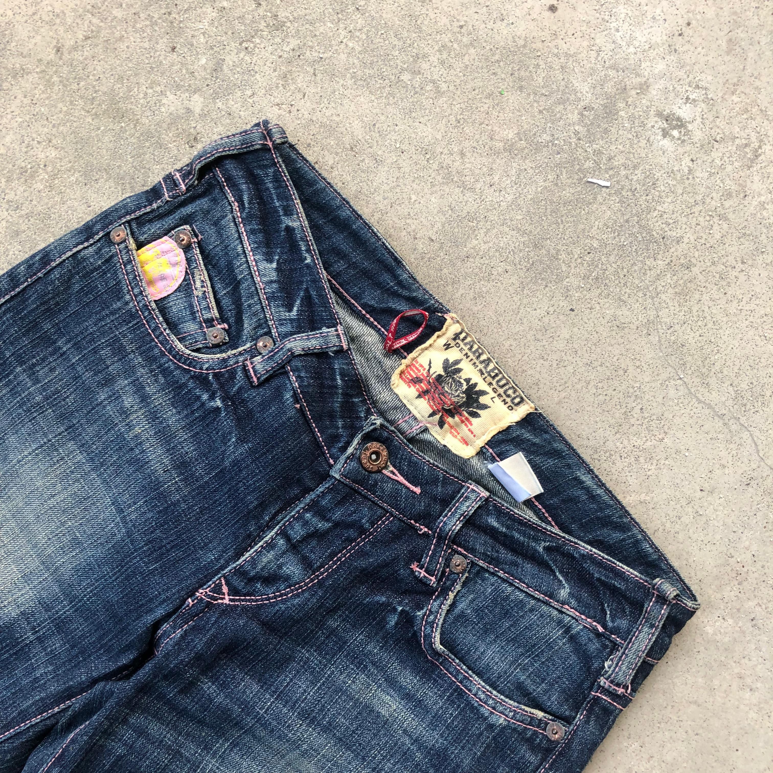 If Six Was Nine Parasuco Distressed Flared Jeans Size US 29 - 5 Thumbnail