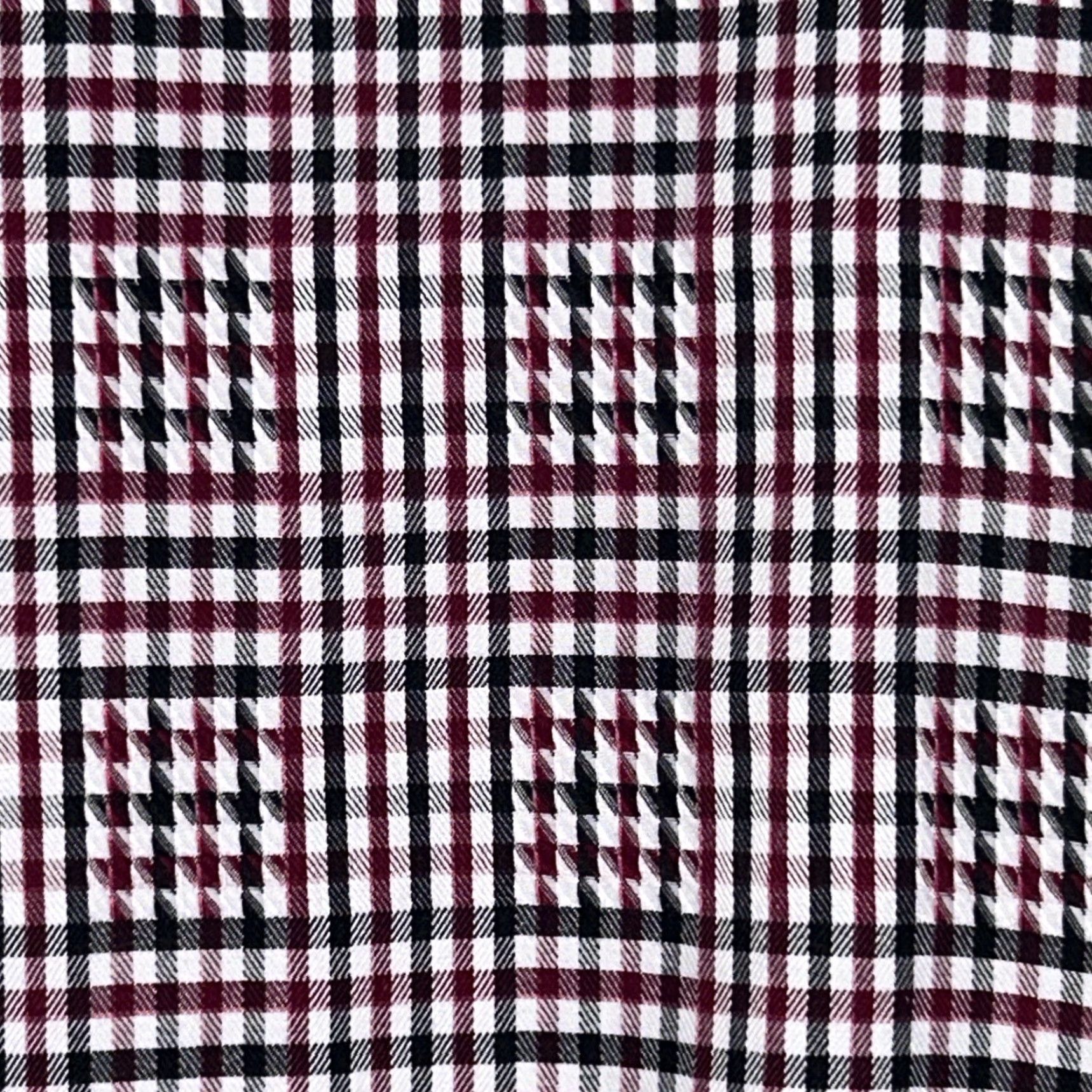 BUGATCHI BUGATCHI Shirt Mens XL Red Black Check Button-Up Collared Spread Classic Colorful Bag Size US XL / EU 56 / 4 - 6 Thumbnail