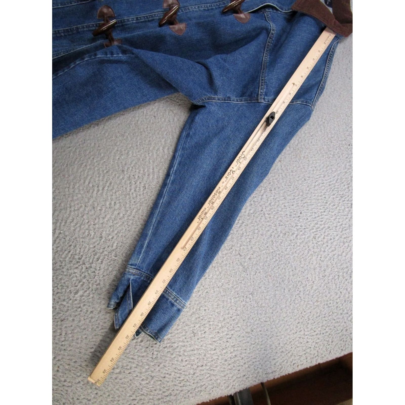 Vintage Original TY Wear Jacket Women's Size L Blue Denim Casual 90s Toggle Button Up Long Sleeve Coat Jacket Mens Womens 90s Style Basic Jacket Size L / US 10 / IT 46 - 6 Thumbnail