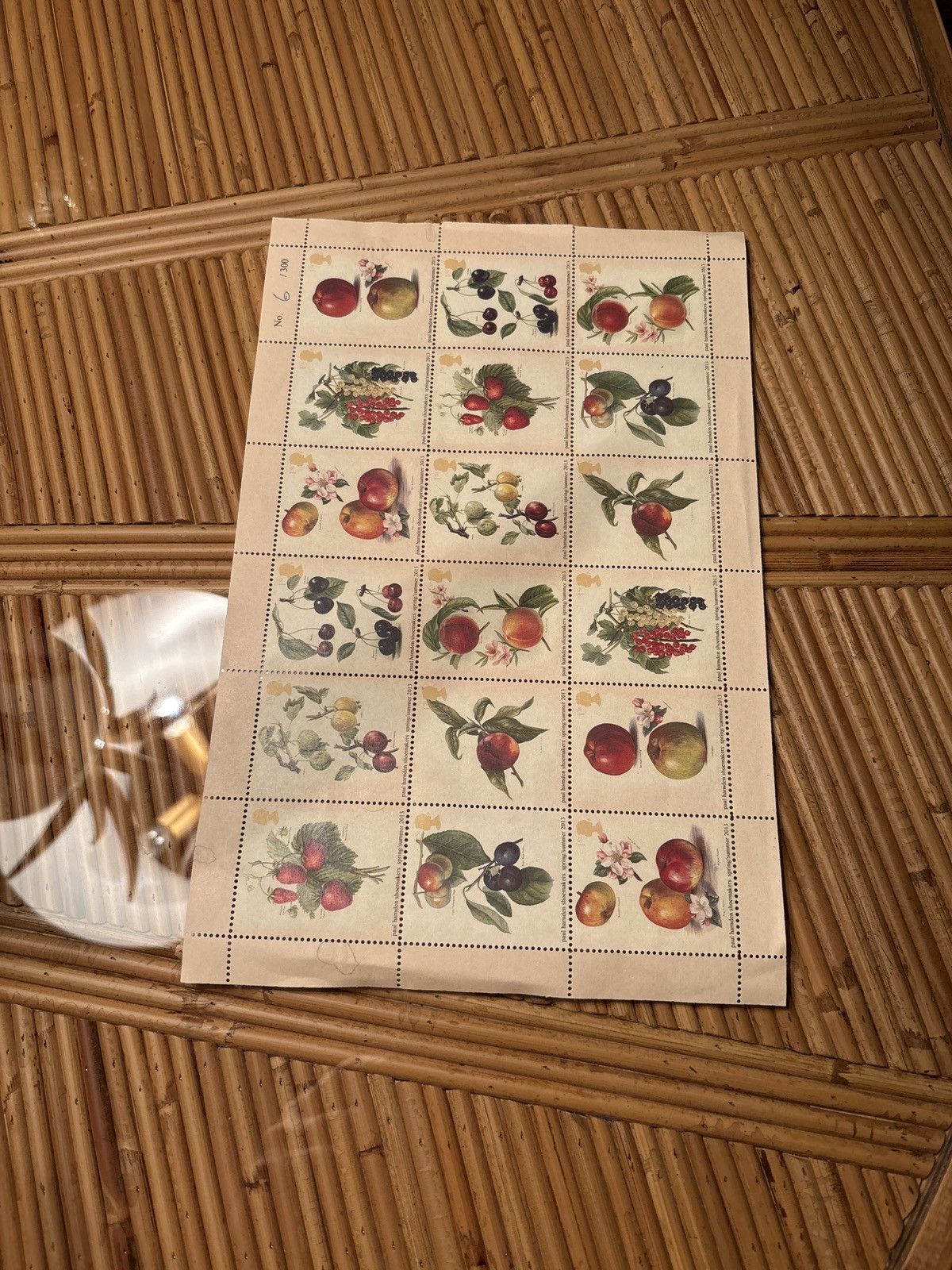Paul Harnden Shoemakers Paul Harnden Floral Stamps Limited Edition 6/300 Size ONE SIZE - 6 Thumbnail