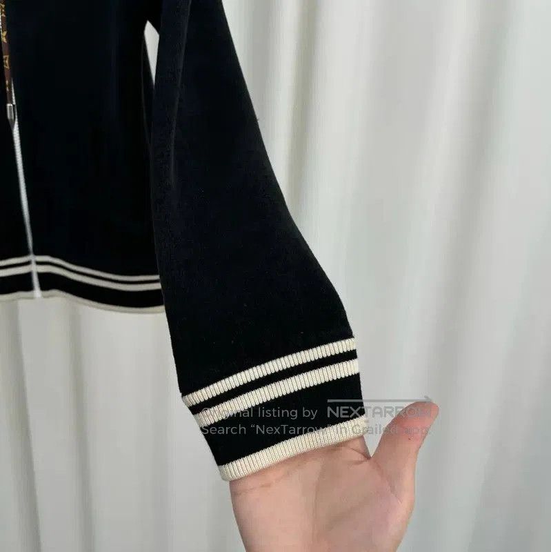 Louis Vuitton Louis Vuitton Black Cotton Blend Embroidered Jacket . Size XS / US 0-2 / IT 36-38 - 4 Thumbnail