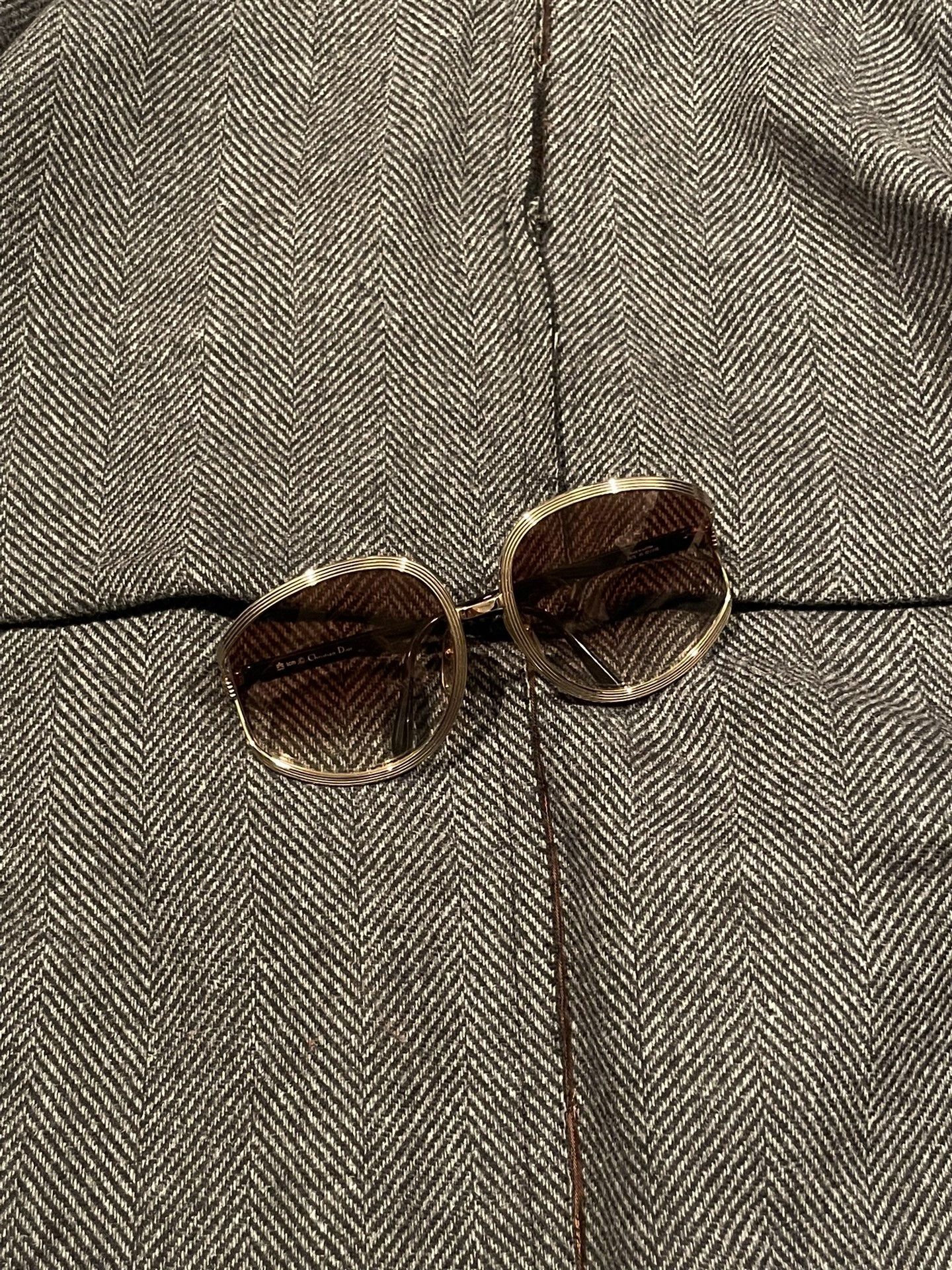 Dior Christian Dior Silver Frame Sunglasses Size ONE SIZE - 1 Preview