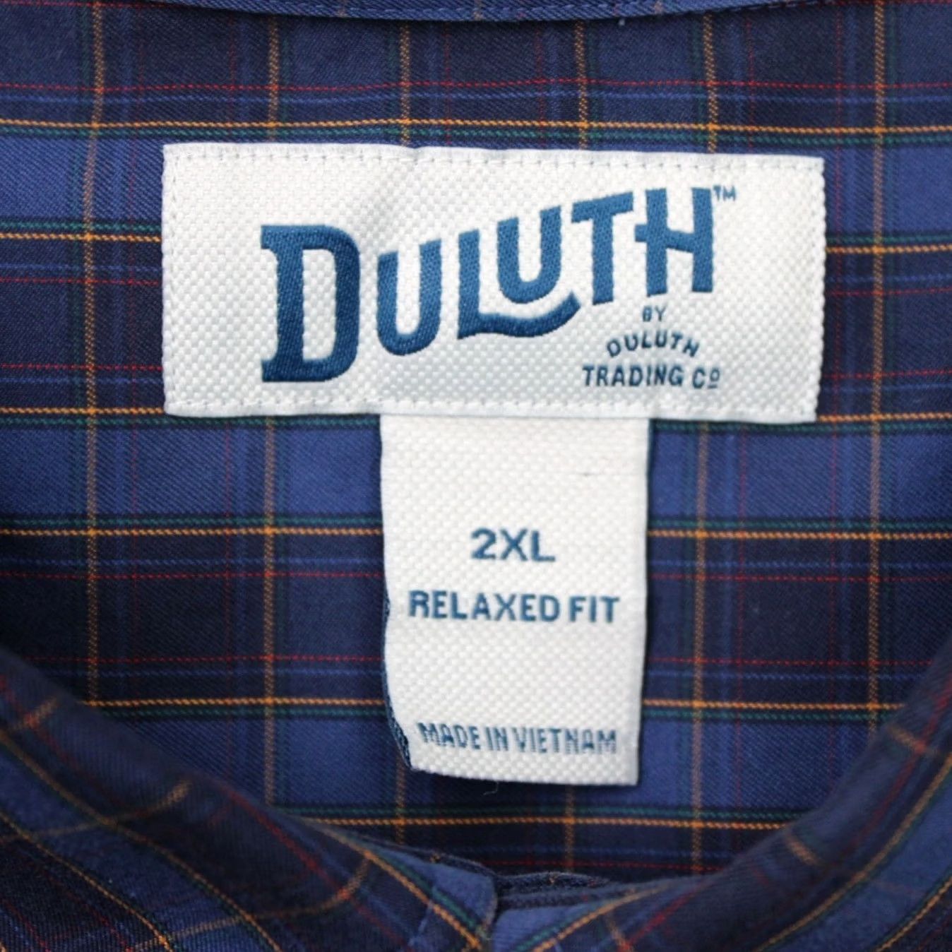 Vintage Duluth Shirt Mens 2XL Blue Plaid Relaxed Fit Long Sleeve Button-Up Casual Workwear Shirt Size US XXL / EU 58 / 5 - 5 Thumbnail
