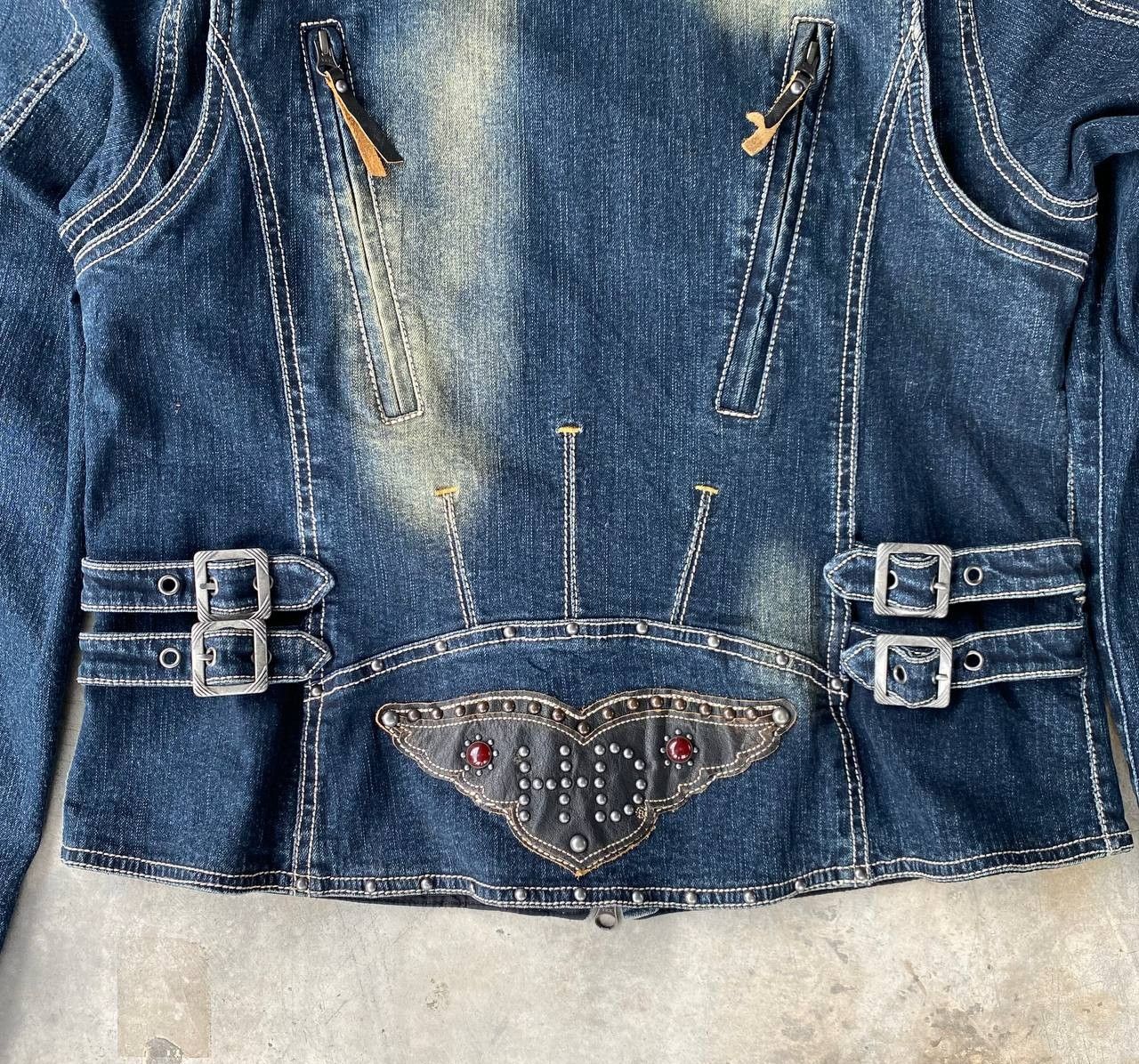 Harley Davidson Harley-Davidson Vintage Women Biker Jacket Leather Studded Size L / US 10 / IT 46 - 13 Thumbnail