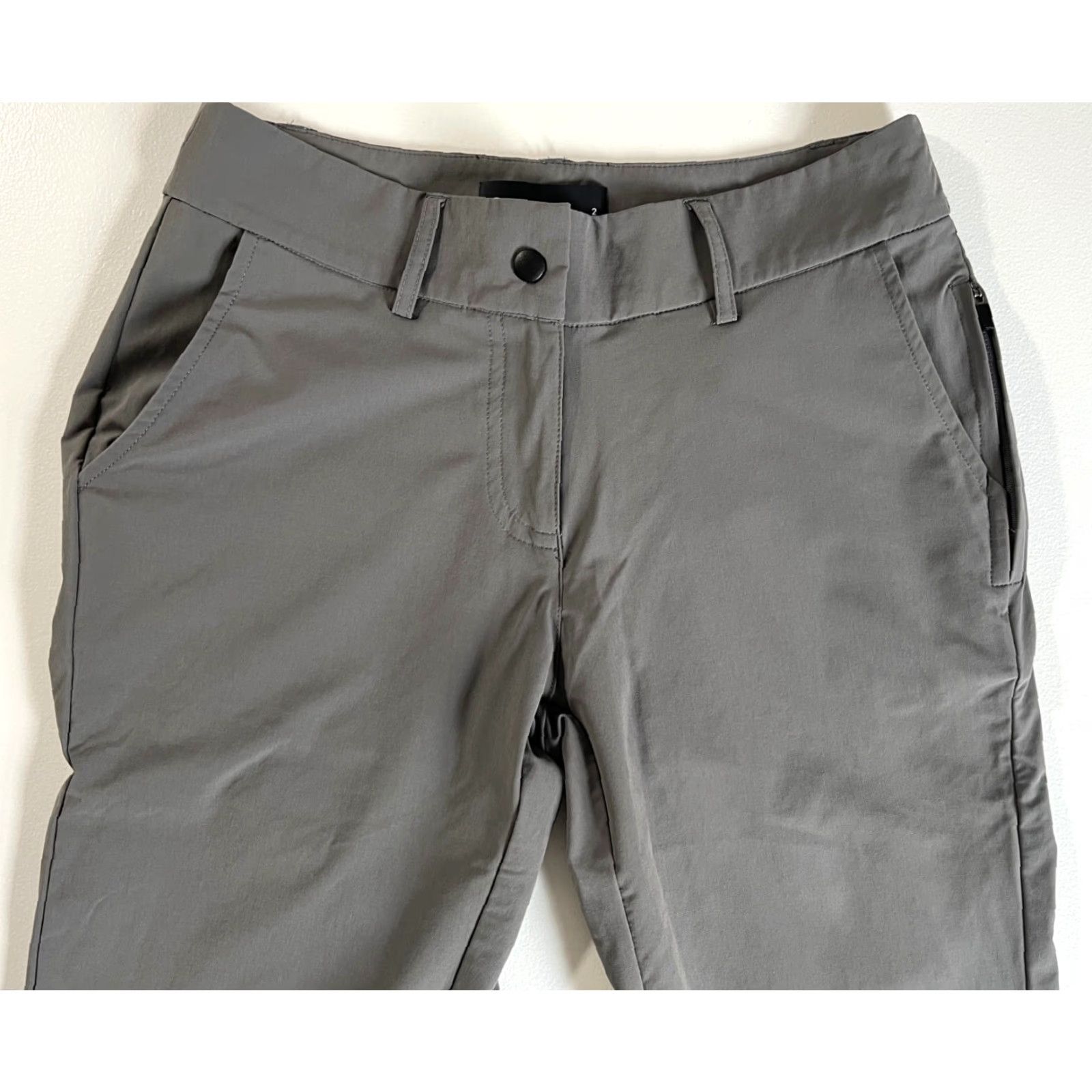 Vintage Abendroth Golf Women's The Peggy Pant Professional Jogger Sz 2 Gray Nylon Blend Pockets Zip Pocket Moisture Wicking 28 in Inseam 28in Tapered 88 Size 26" / US 2 / IT 38 - 5 Thumbnail
