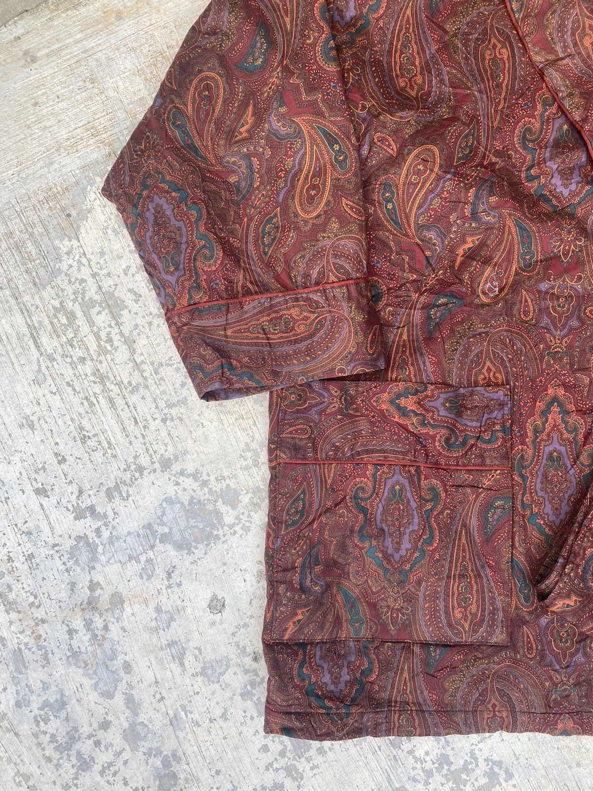 Vintage × Yves Saint Laurent ⚡️last drop⚡️Yves Saint Laurent Paisley Kimono Size US L / EU 52-54 / 3 - 5 Thumbnail
