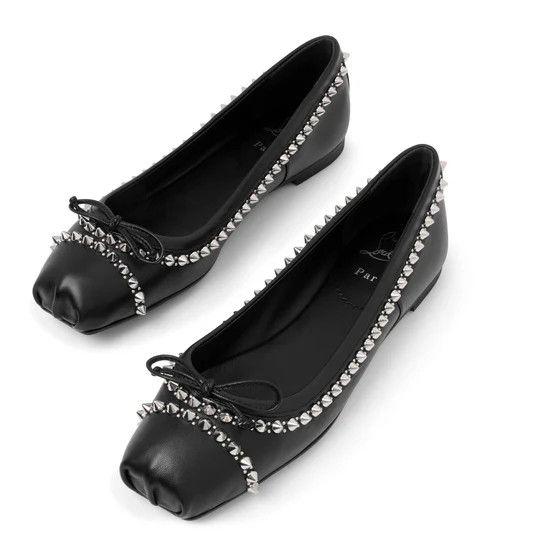 Christian Louboutin o1s1wg110924 Mamadrague Flats in Black Size US 5 / IT 35 - 4 Thumbnail